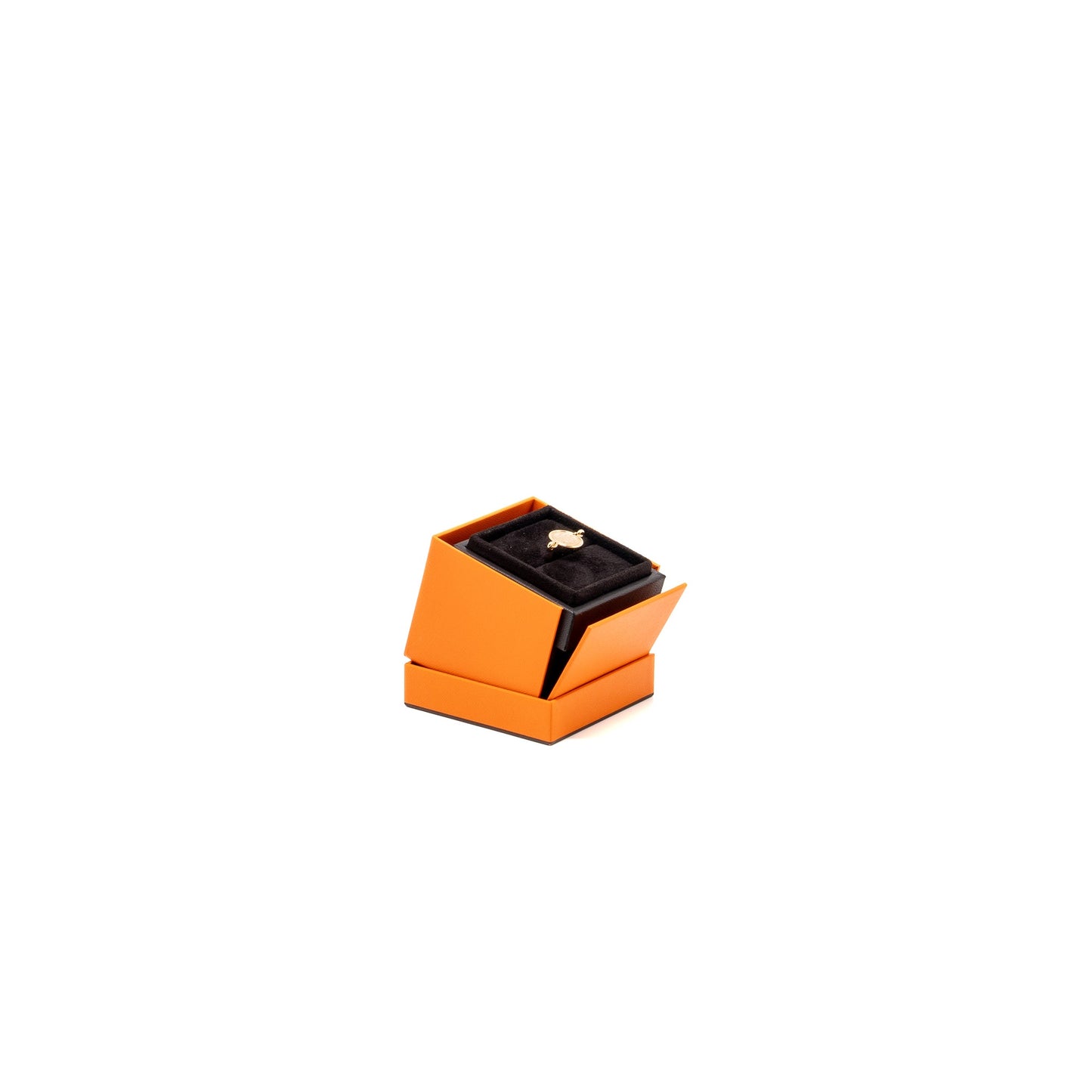 Hermes size 52 Ex Libris ring rose gold