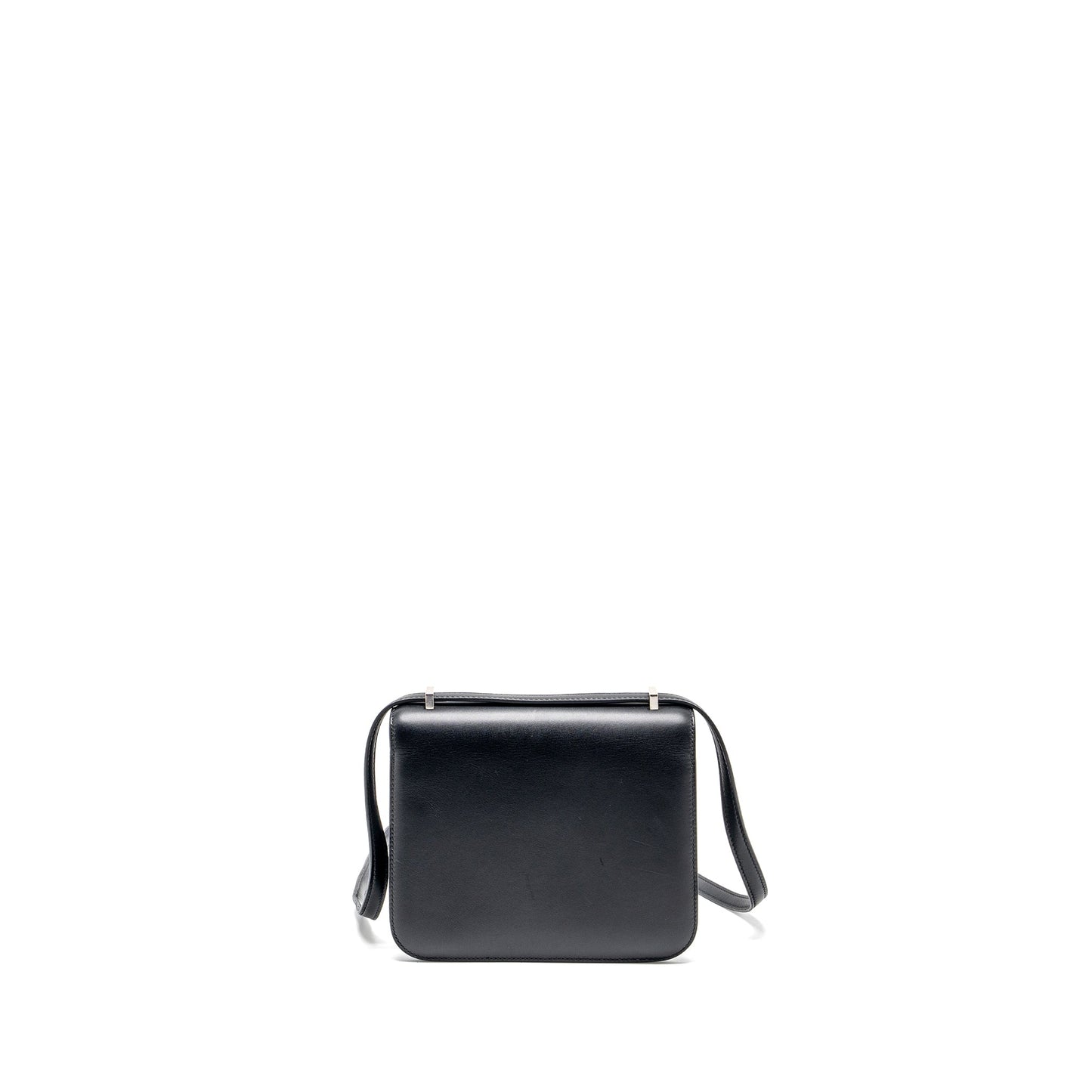 Hermes mini Constance allegro black / white SHW stamp Y