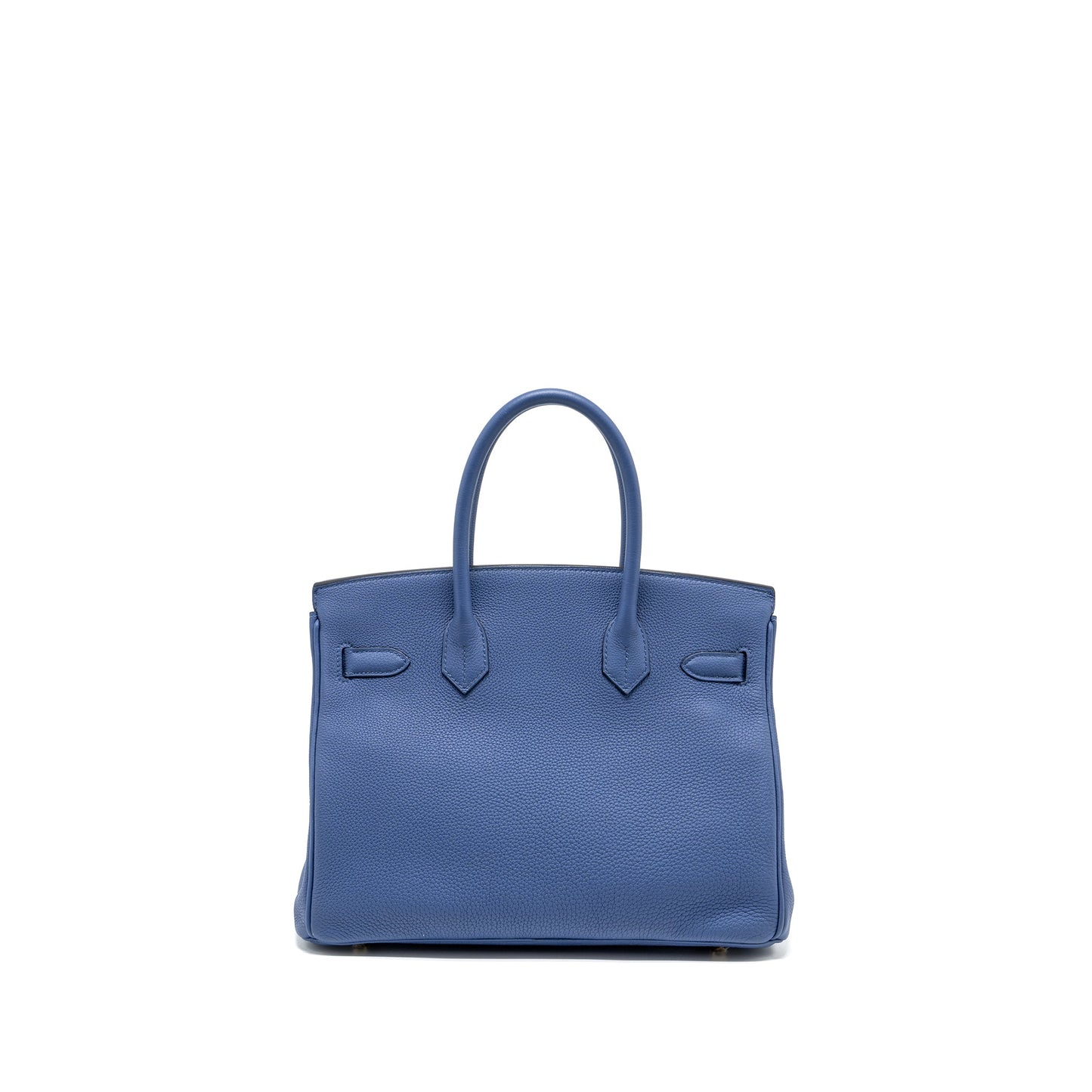 Hermes birkin 30 togo blue Brighton GHW stamp A