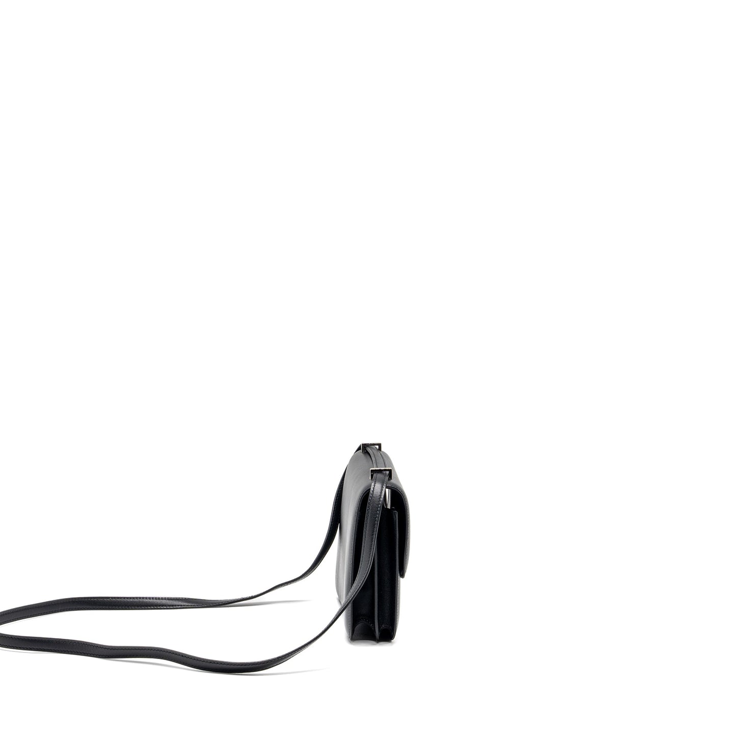 Hermes mini Constance allegro black / white SHW stamp Y