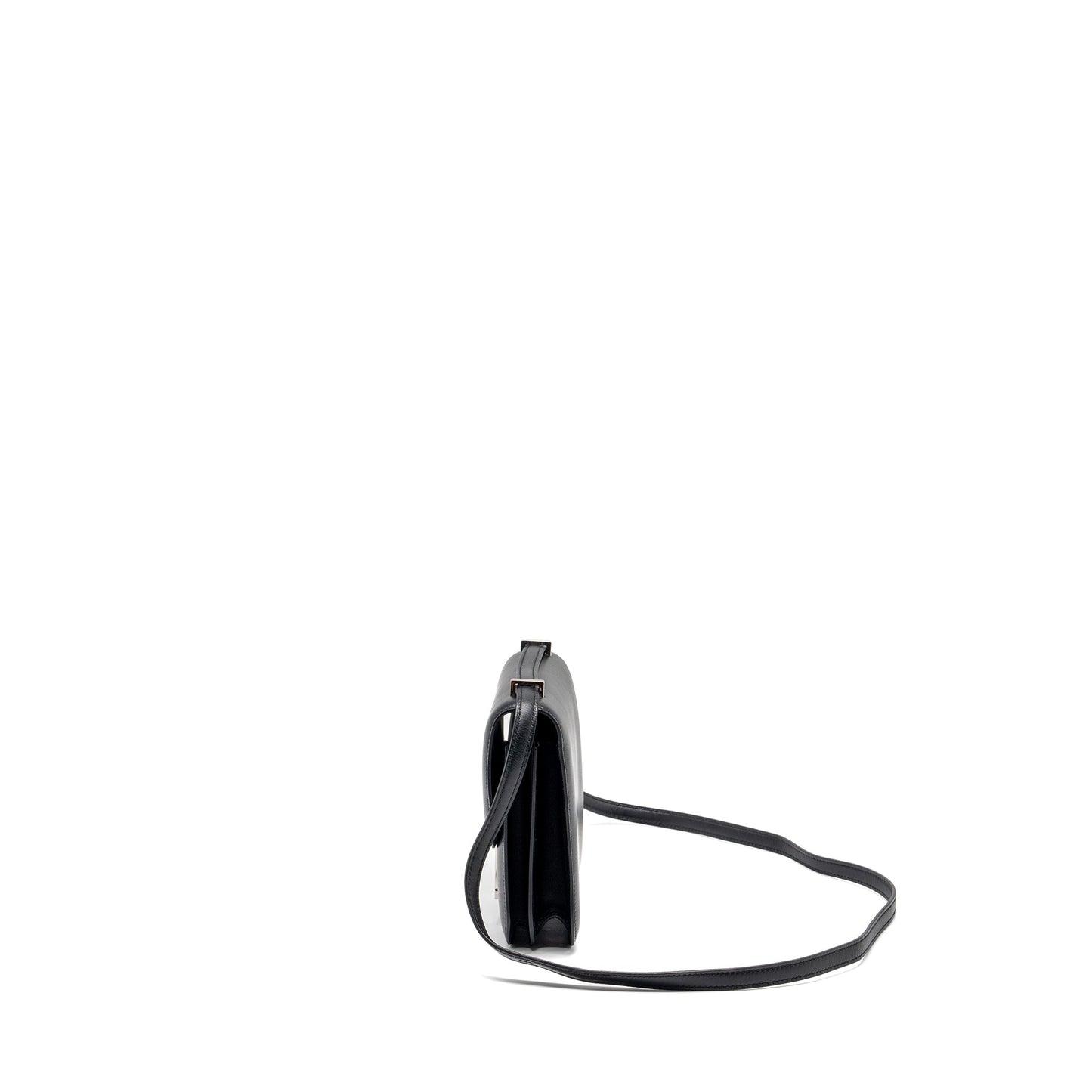 Hermes mini Constance allegro black / white SHW stamp Y