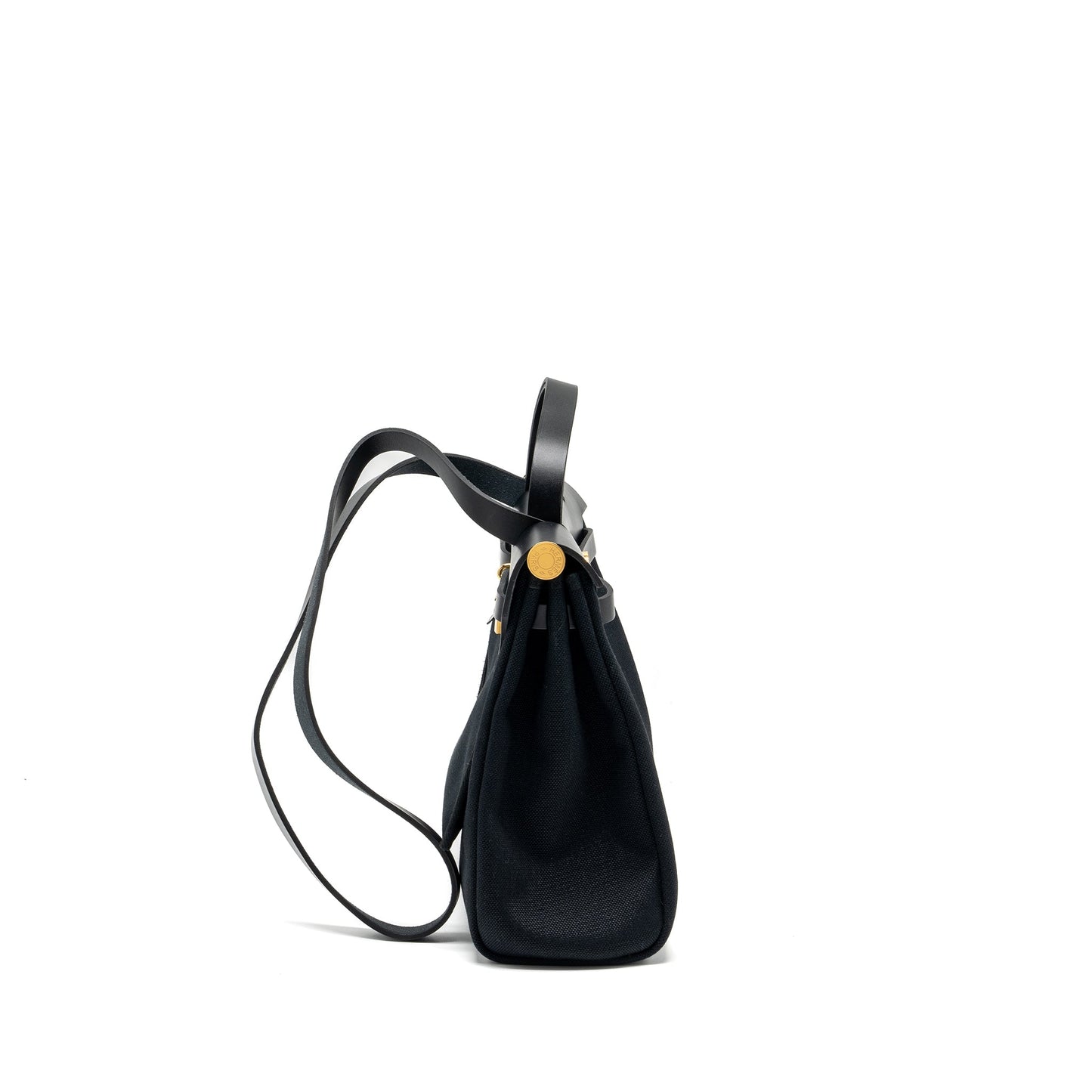 Hermes Herbag 31 zip bag canvas/Leather black GHW Stamp U