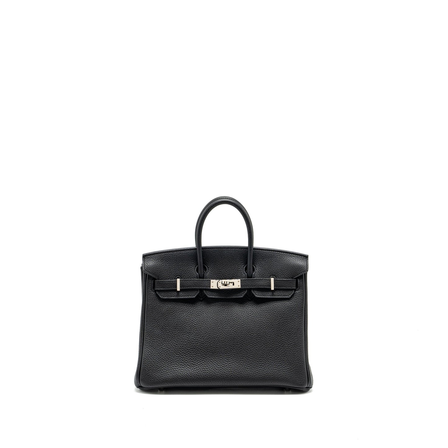 Hermes birkin 25 Togo black SHW stamp C