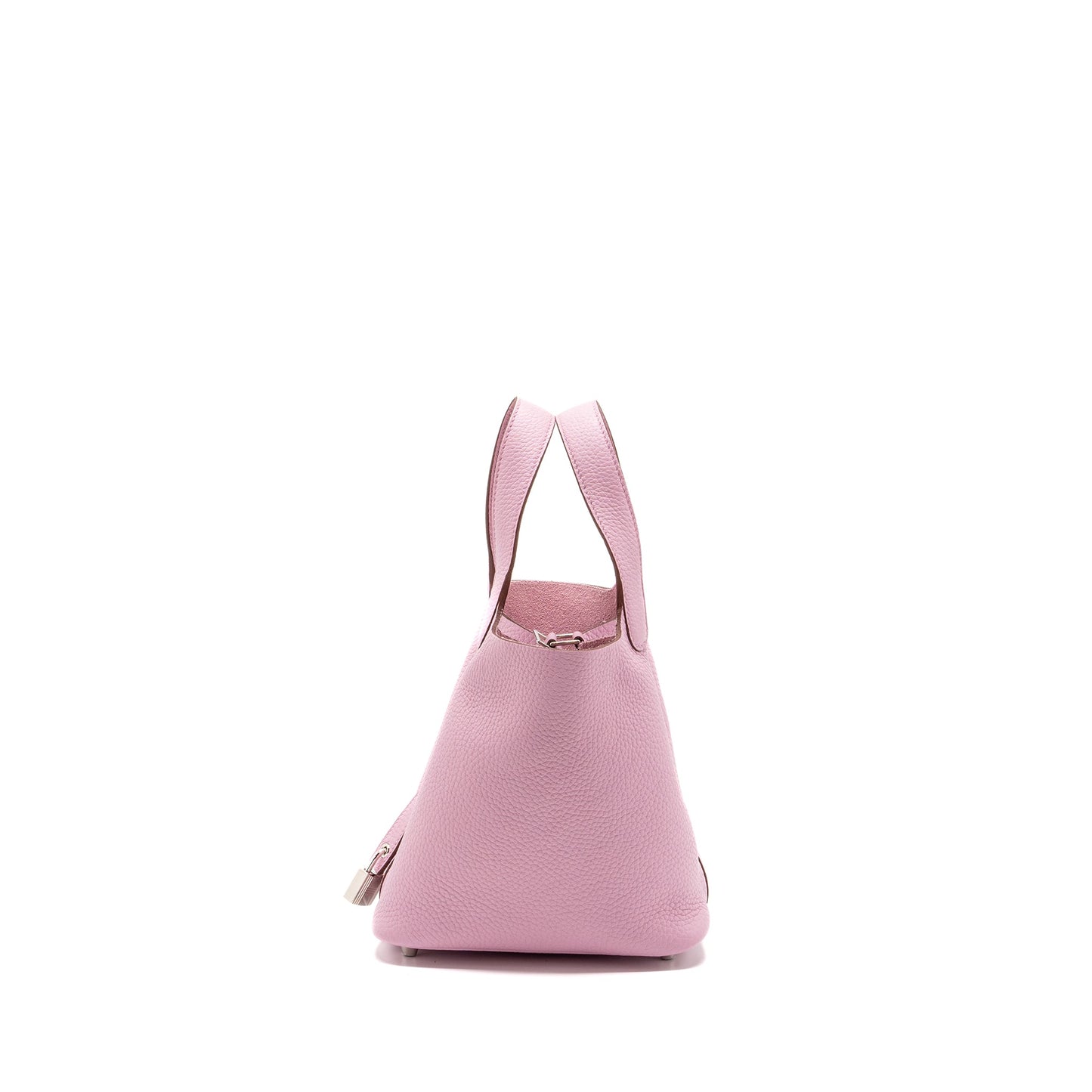 Hermes picotin 18 lock bag clemence mauve sylvestre SHW stamp U