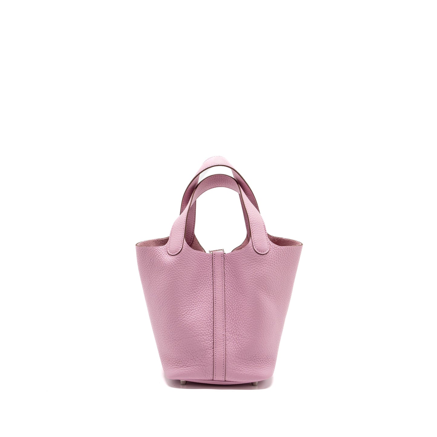 Hermes picotin 18 lock bag clemence mauve sylvestre SHW stamp U