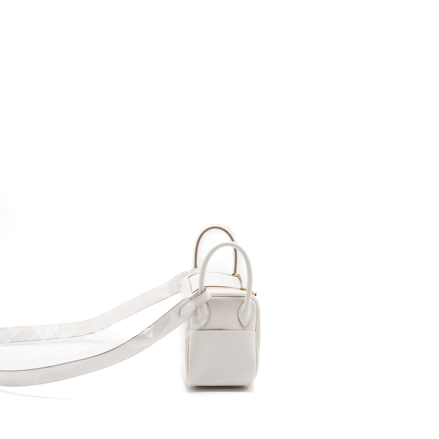 hermes mini lindy swift gris pale / gris Meyer GHW stamp B