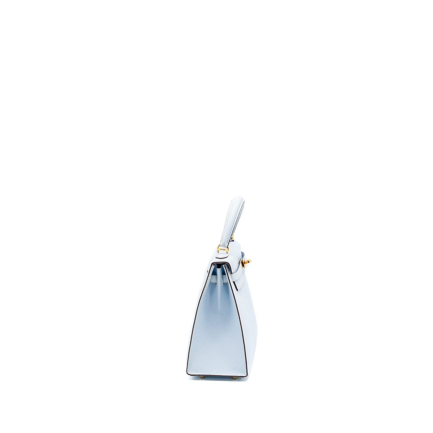 Hermes Kelly 25 Epsom Blue Brume GHW Stamp Y