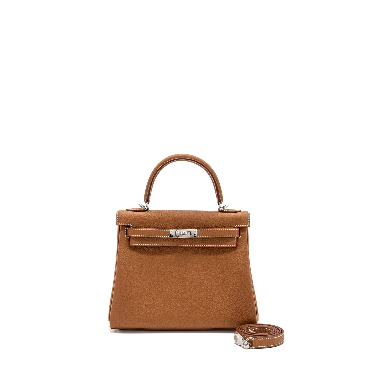 Hermes Kelly 25 Togo Gold SHW Stamp B