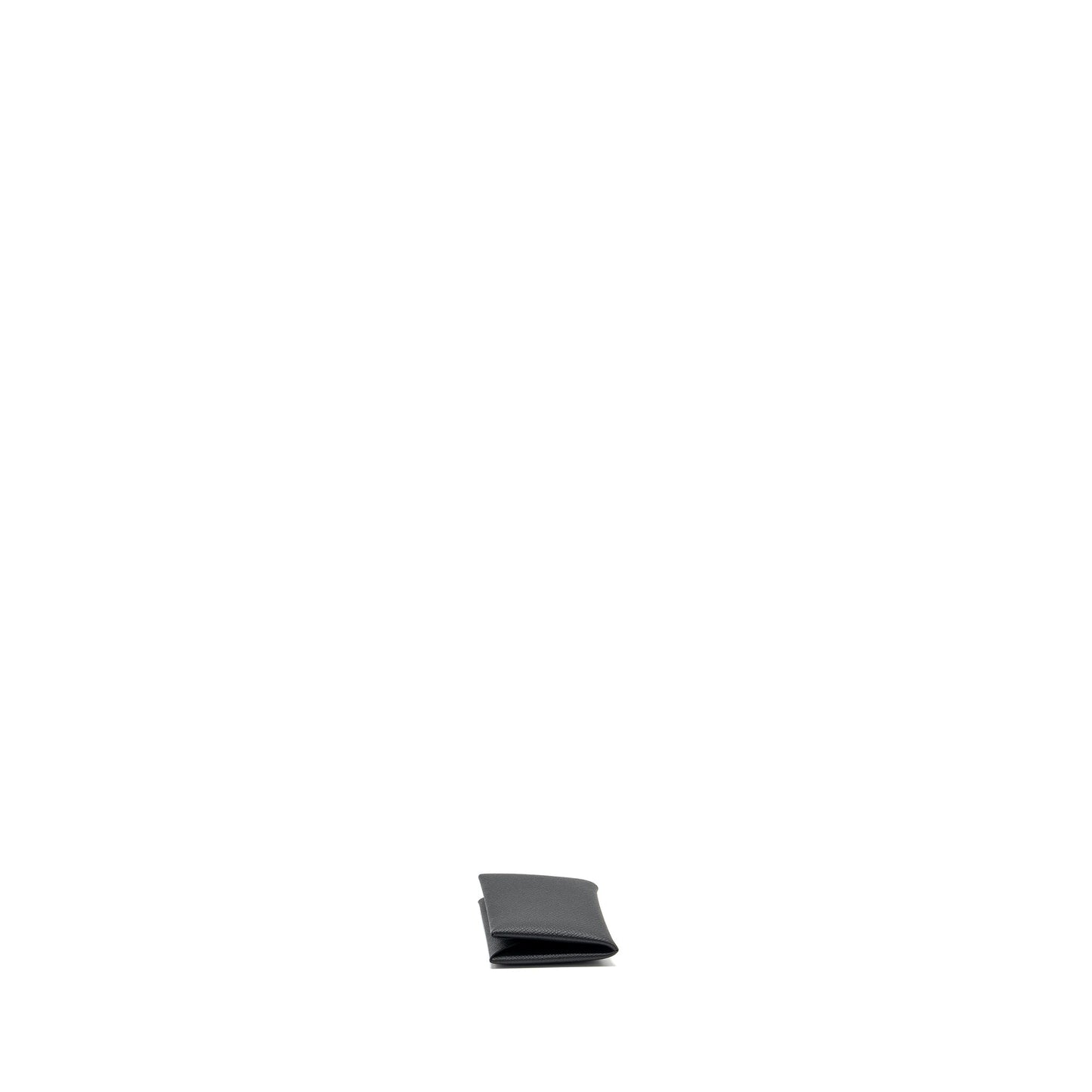 Hermes Calvi Card Holder Epsom Black SHW Stamp B