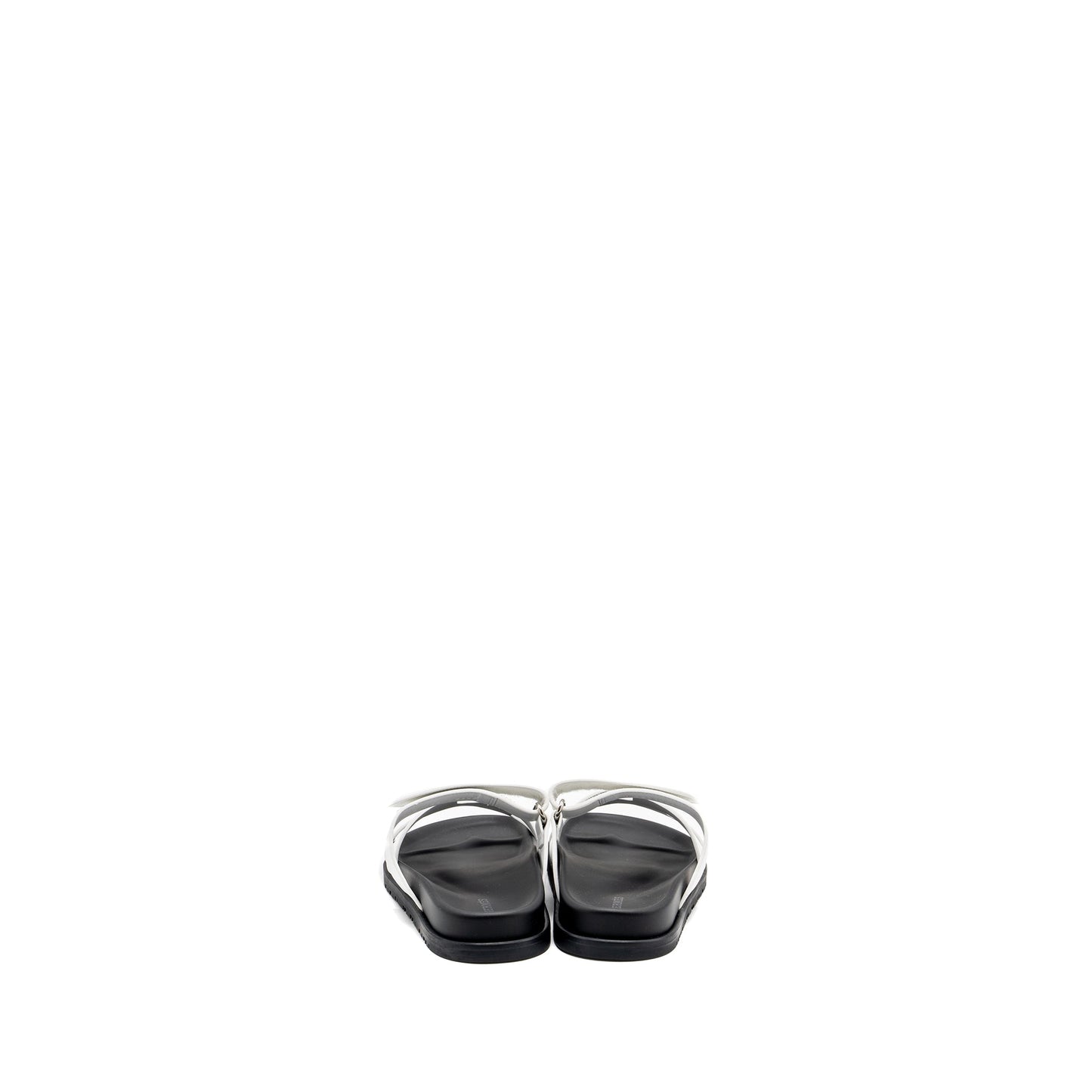 Hermes Size 36 Chypre Sandals Calfskin White