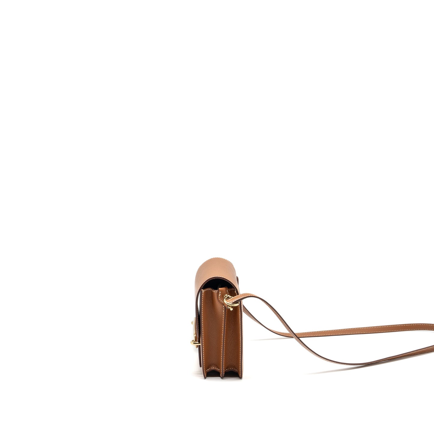 Hermes mini Roulis evercolor Gold GHW stamp Y