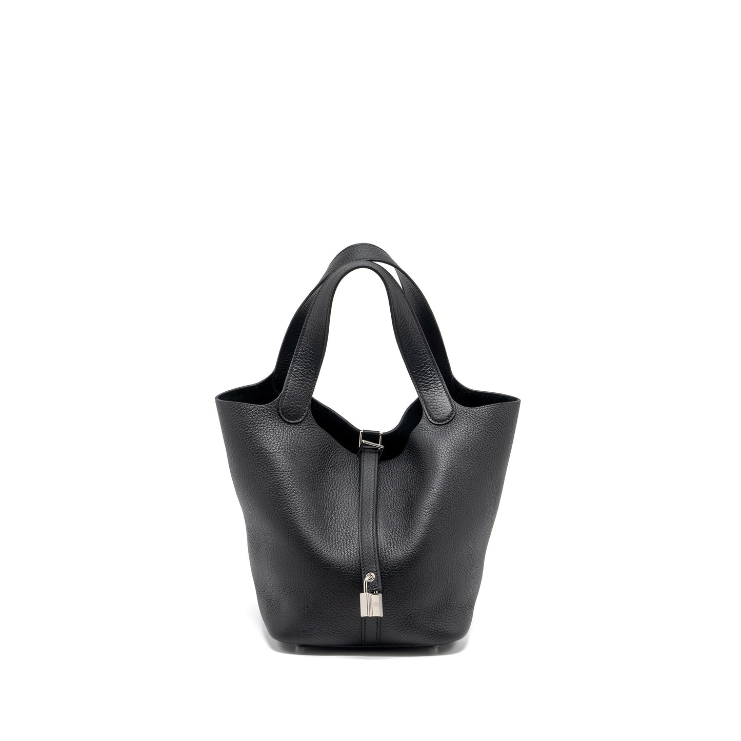 Hermes Picotin 22 Lock Bag Clemence Black SHW Stamp B