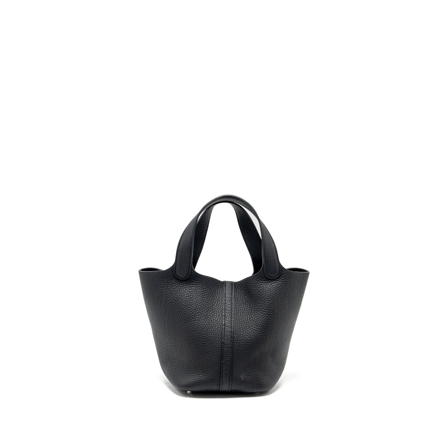 Hermes Picotin 18 Lock bag Clemence black SHW stamp square O