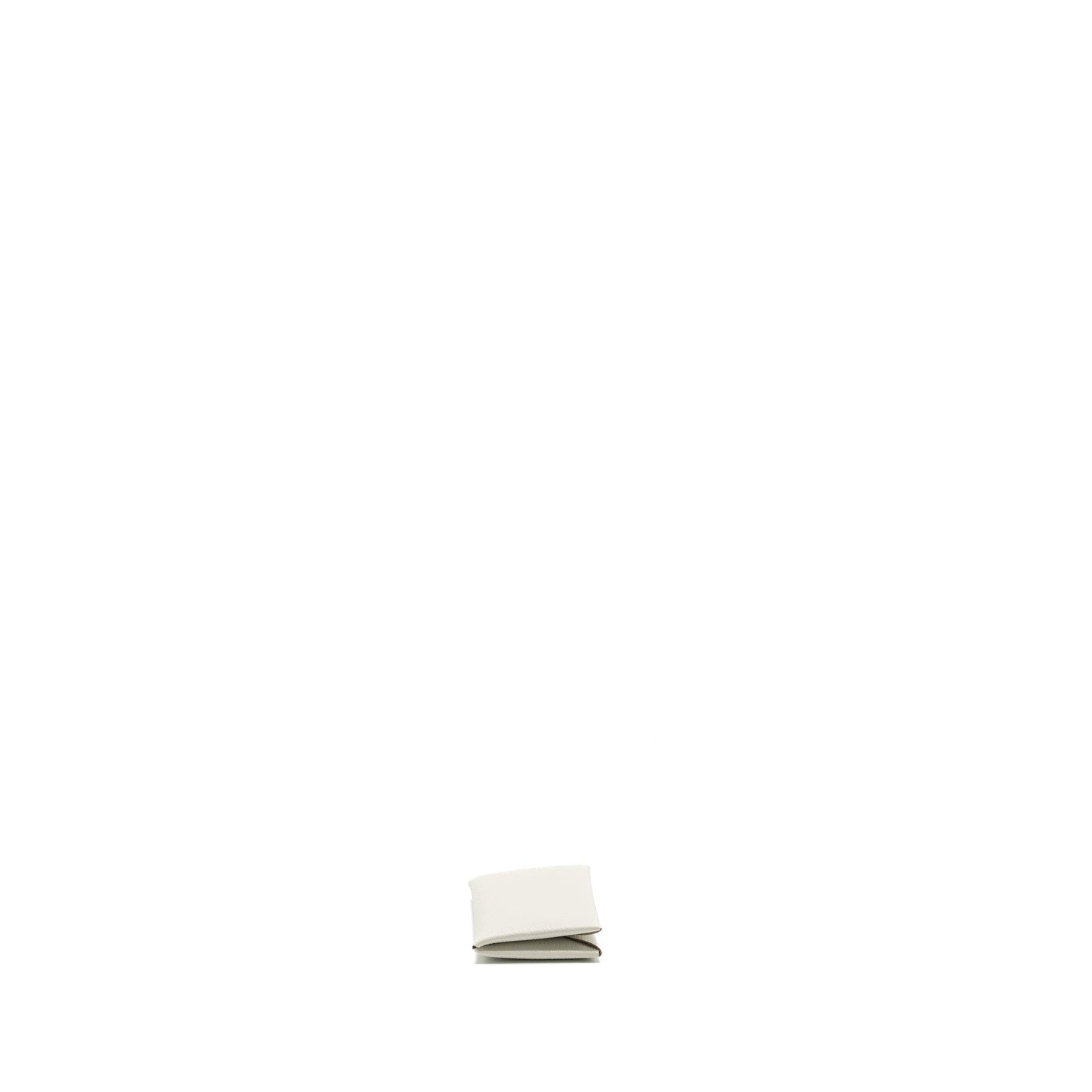 Hermes Calvi Card Holder Chèvre Mysore Mushroom SHW Stamp B