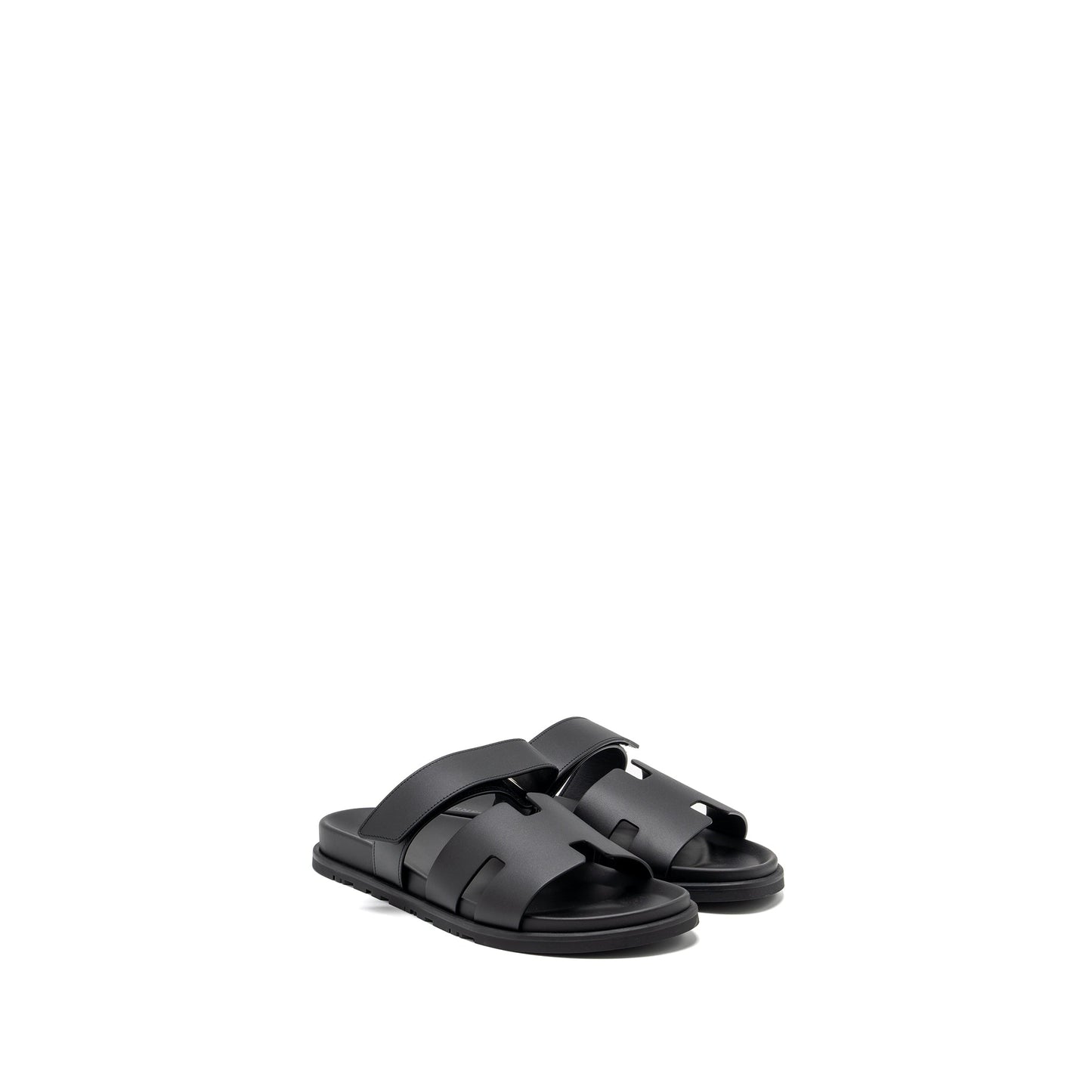 Hermes size 44 Chypre sandals black