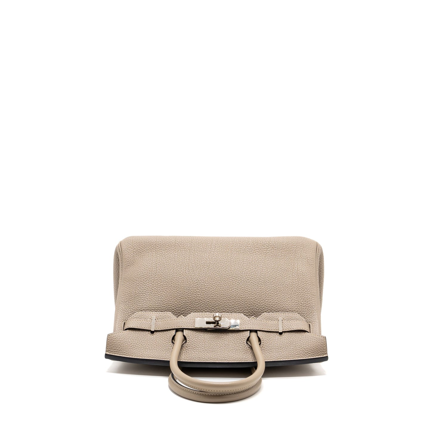 Hermes birkin 30 togo gris Tourterelle SHW stamp square M
