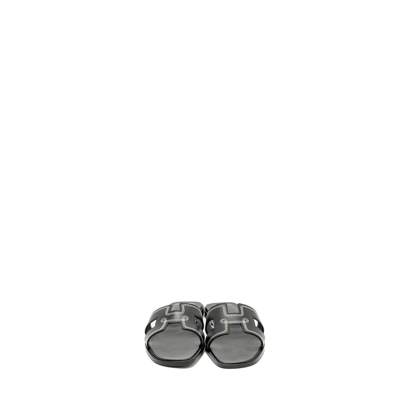 Hermes Size 38.5 oran sandals black limited condition