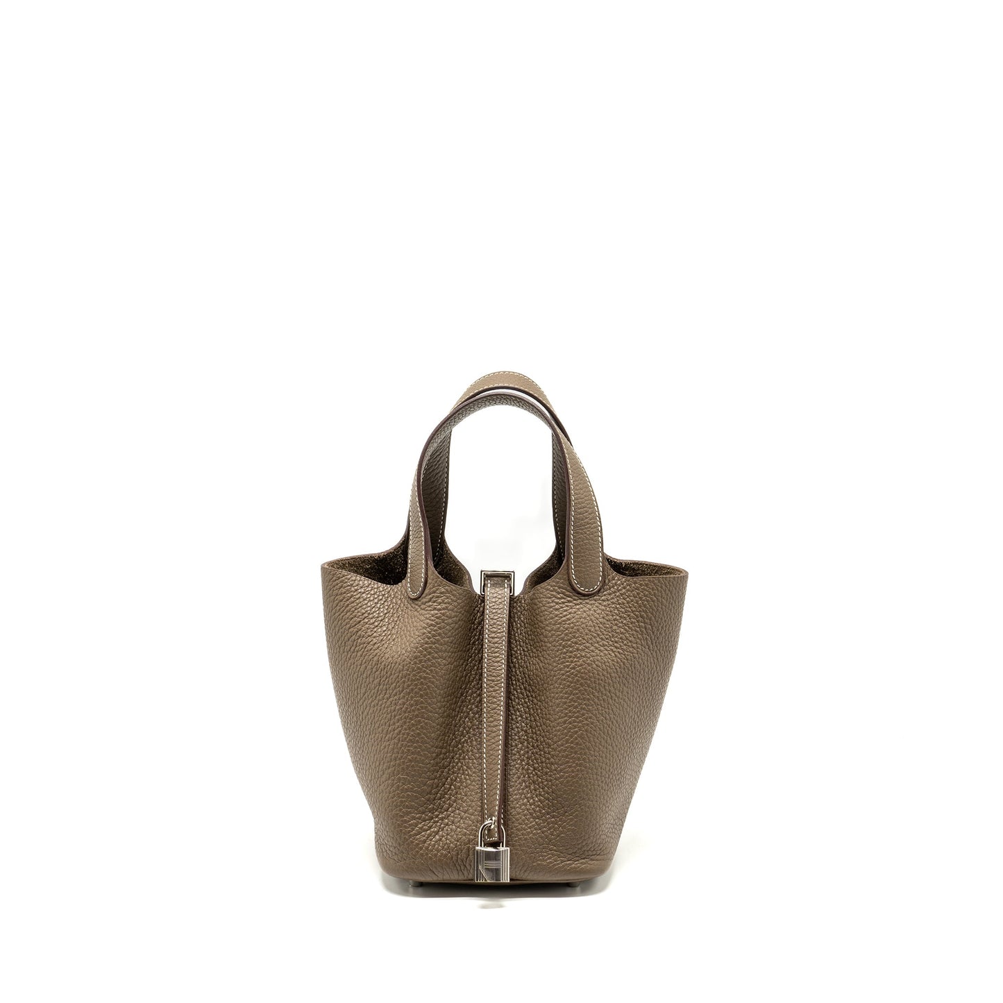 Hermes picotin 18 Clemence Lock bag Etoupe SHW Stamp U