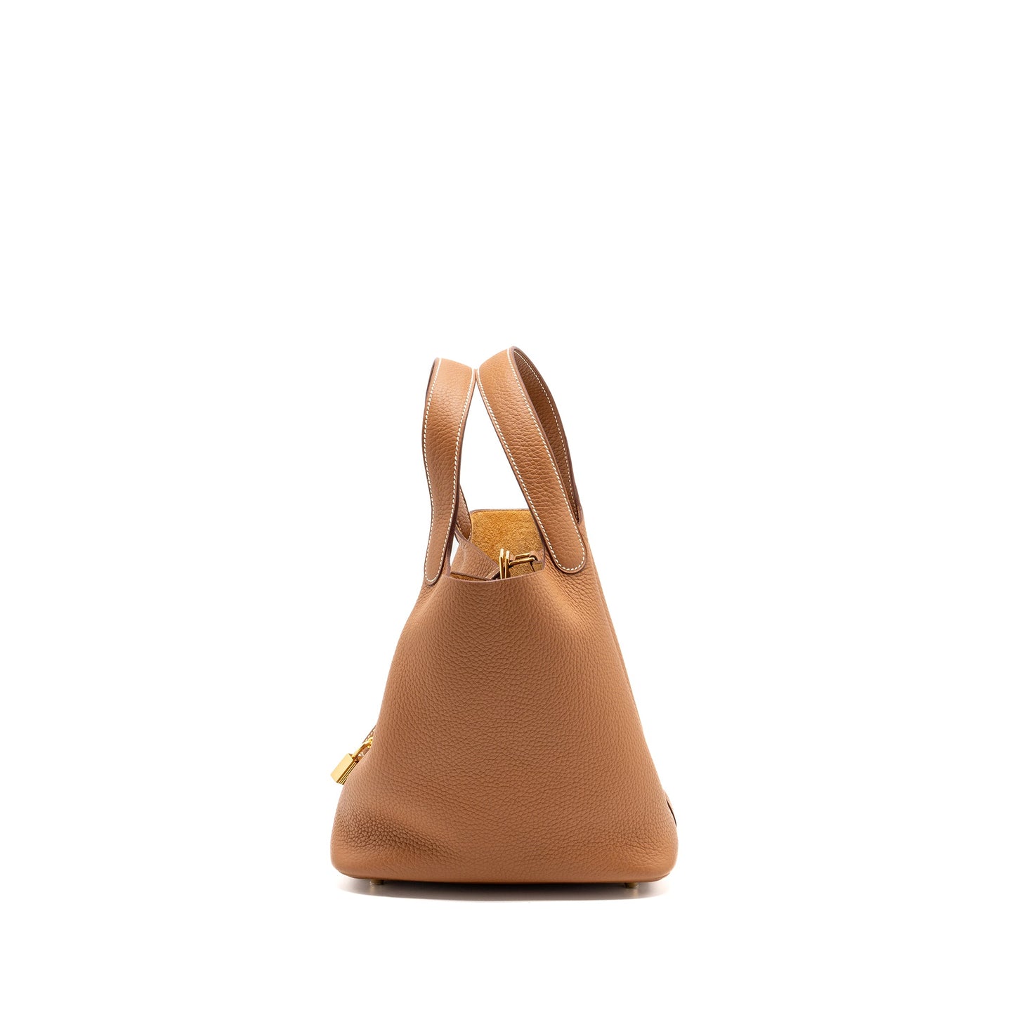 Hermes picotin 22 lock bag clemence gold with GHW stamp U
