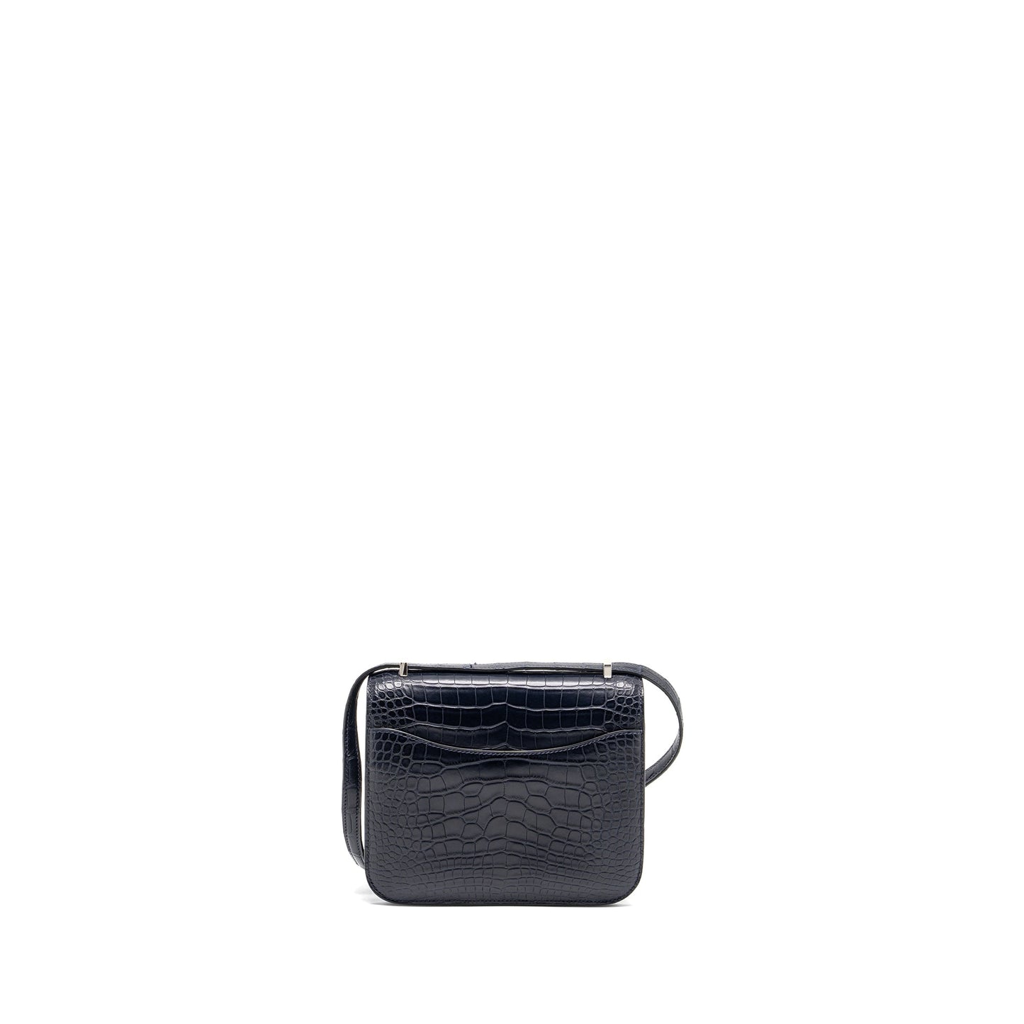 Hermes Mini Constance alligator mississippiensis matte marine / rose sheherazade SHW stamp D