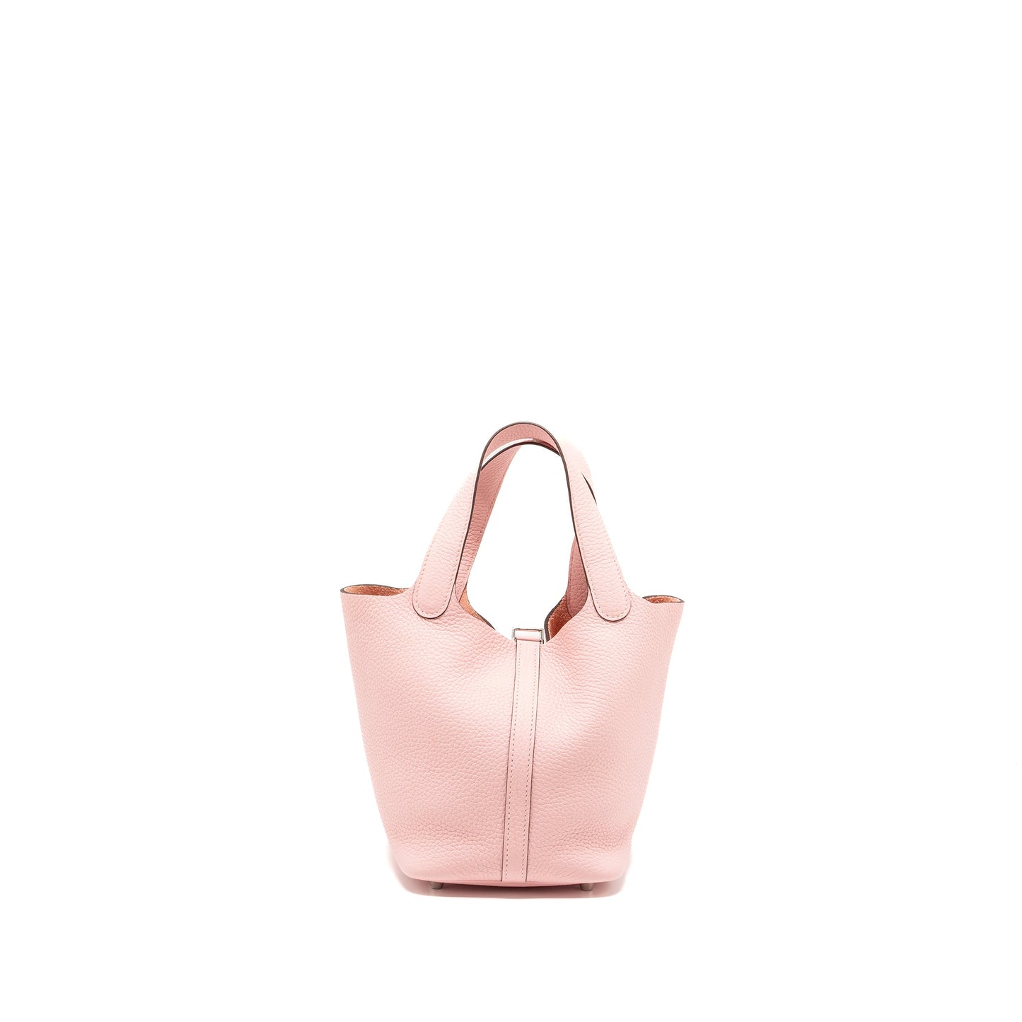 HERMES Picotin 18 Lock Bag Clemence Rose Sakura SHW Stamp U