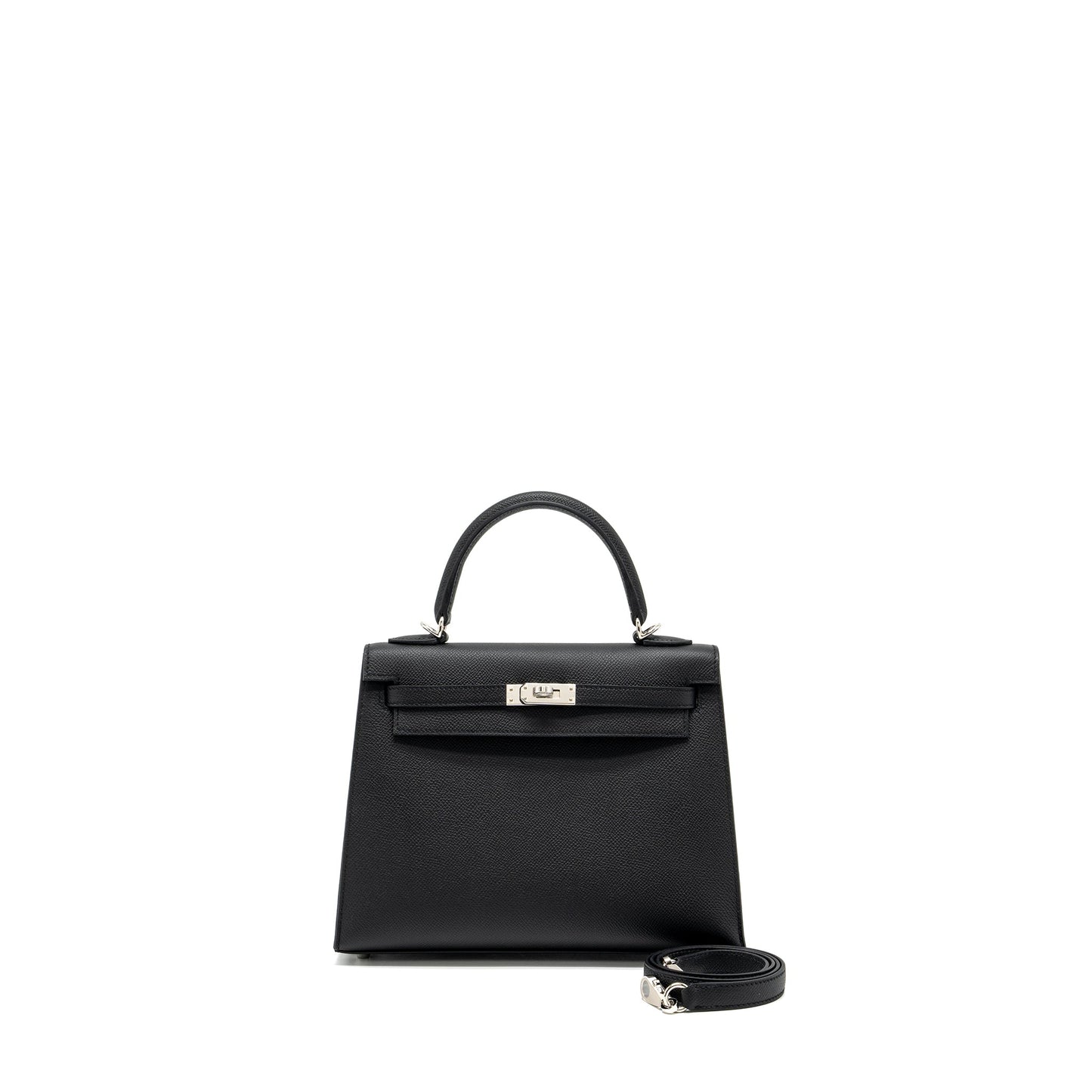 Hermes Kelly 25 Epsom Black SHW Stamp B