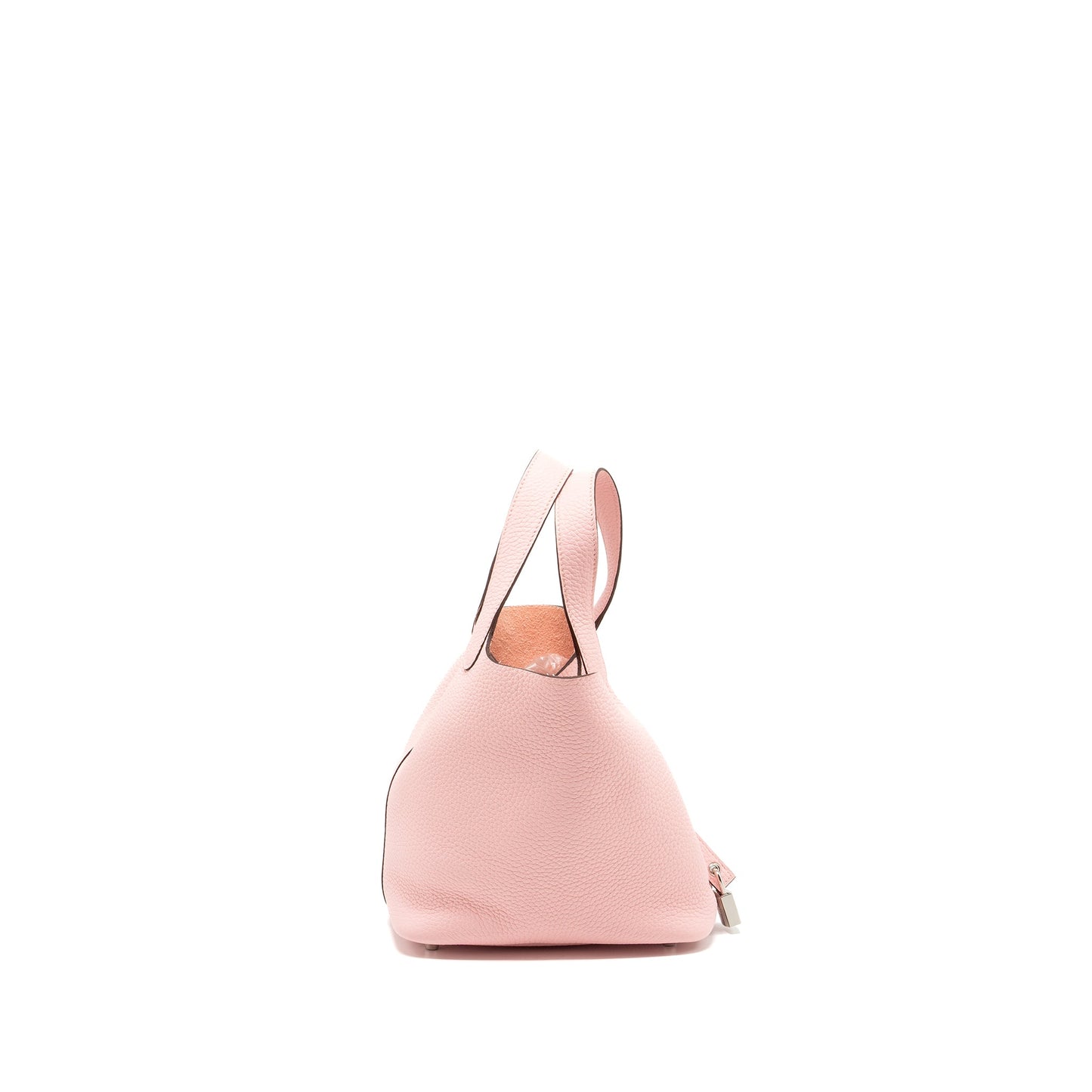 HERMES Picotin 18 Lock Bag Clemence Rose Sakura SHW Stamp U