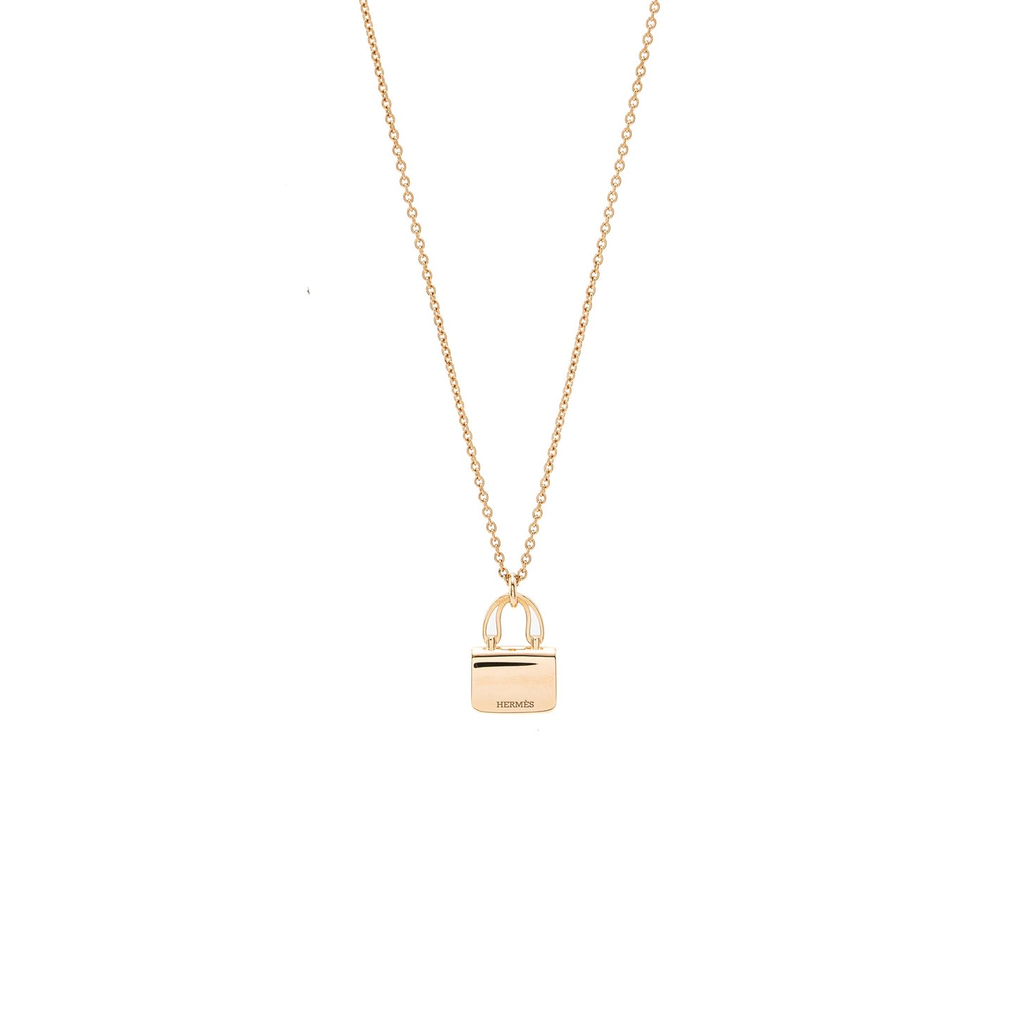 Hermes Amulette Constance pendant rose gold diamonds