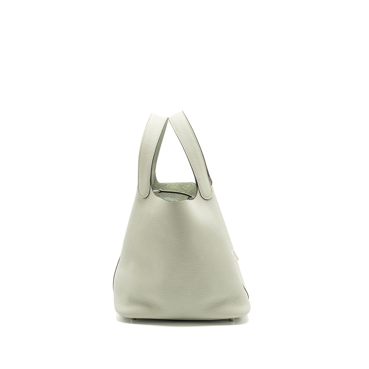Hermes picotin 22 lock bag clemence gris neve SHW stamp B