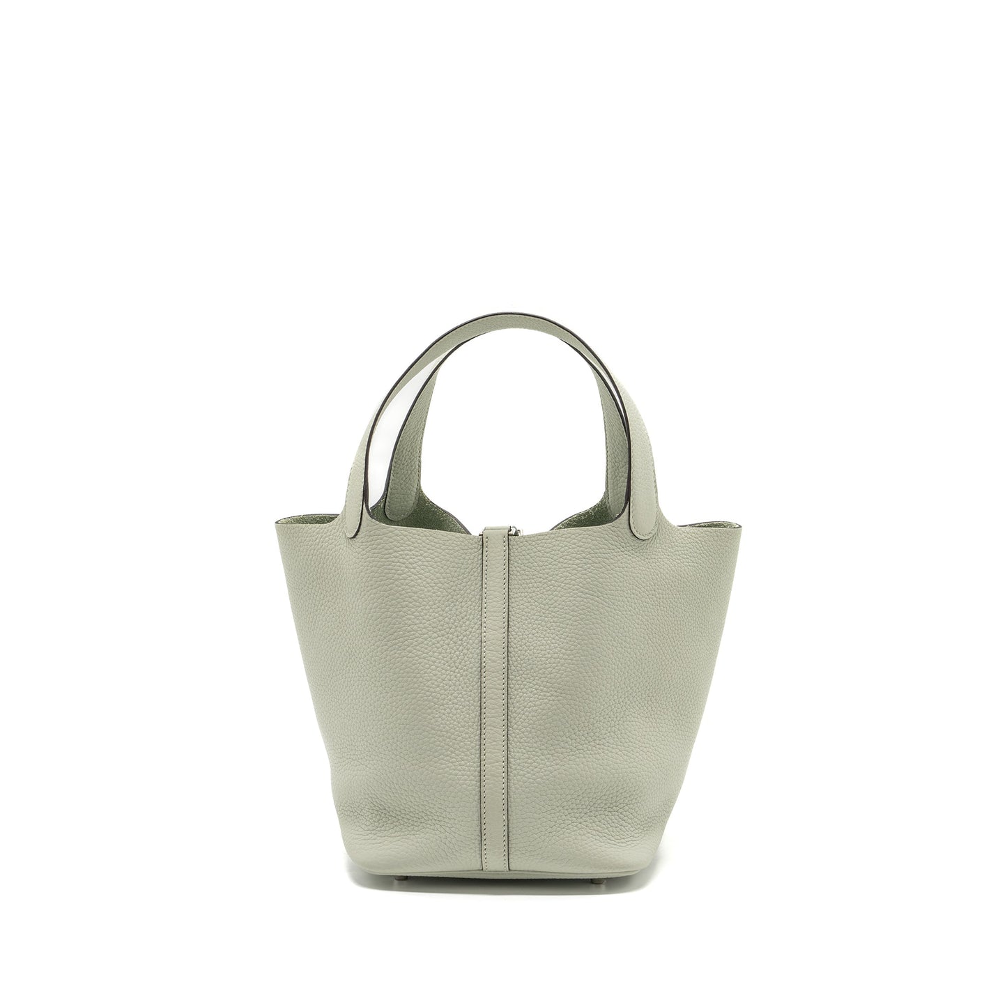 Hermes picotin 22 lock bag clemence gris neve SHW stamp B