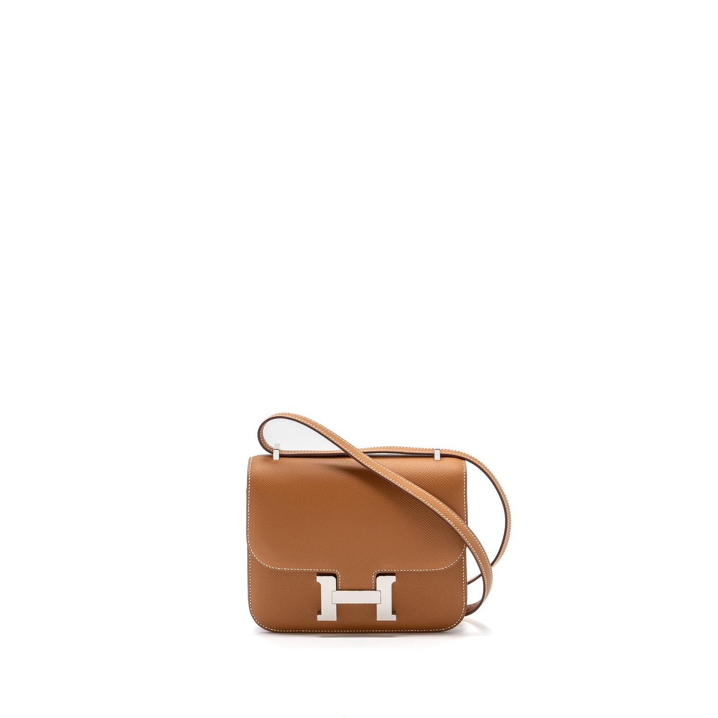 Hermes mini constance epsom gold SHW stamp U (New Version)