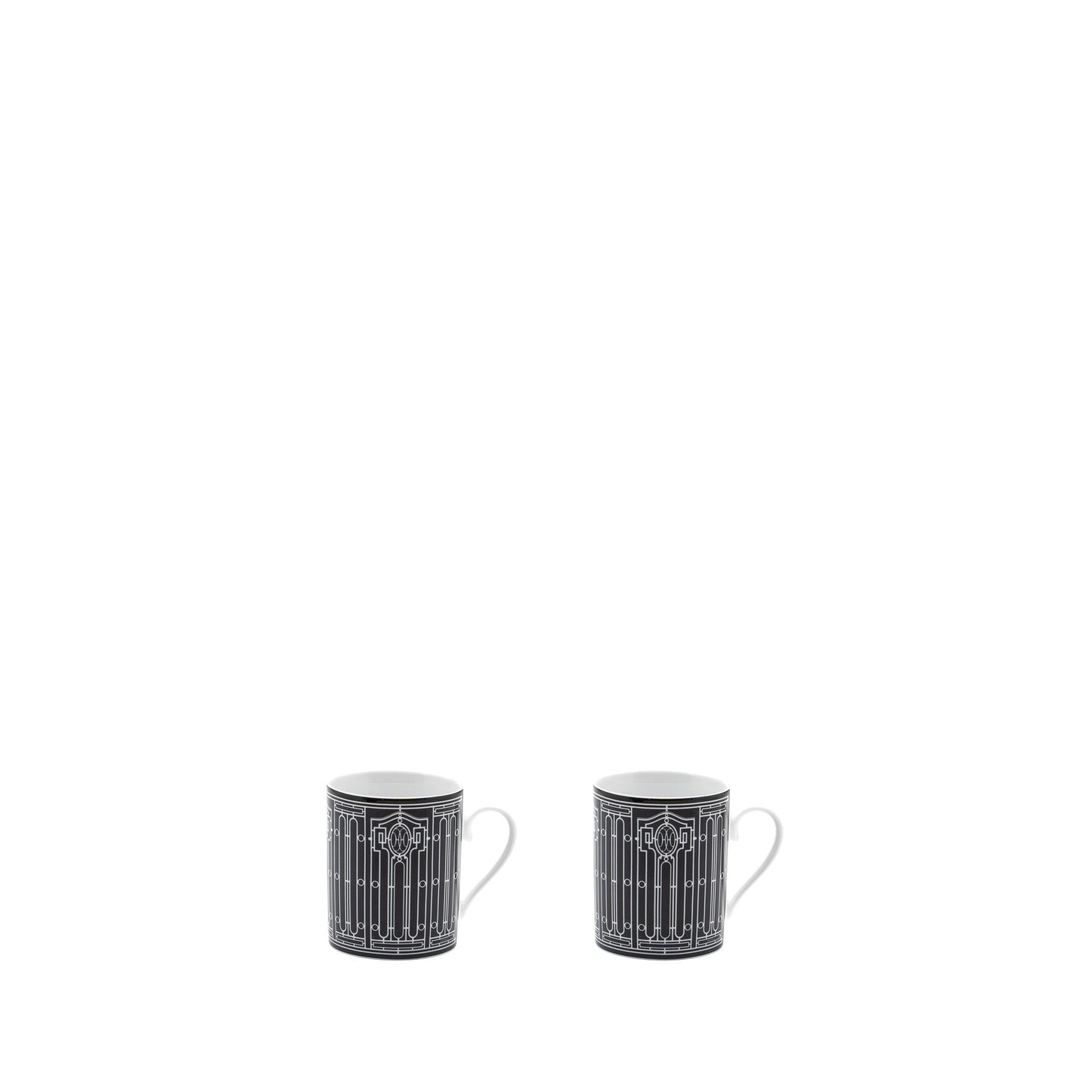 Hermes H Deco Mug Black(In A Set)