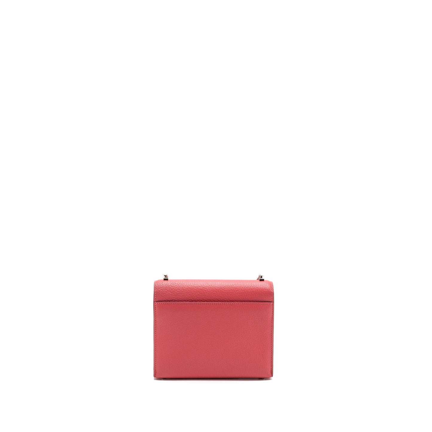 Hermes Mini Verrou Chèvre Mysore Rose Lipstick SHW Stmap C