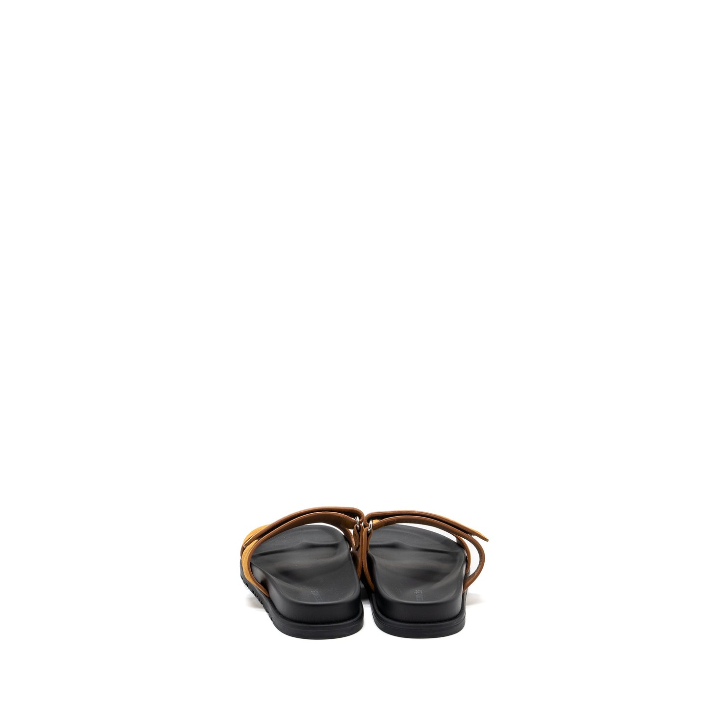 Hermes Size 37.5 Chypre Sandal Suede Goatskin Gold