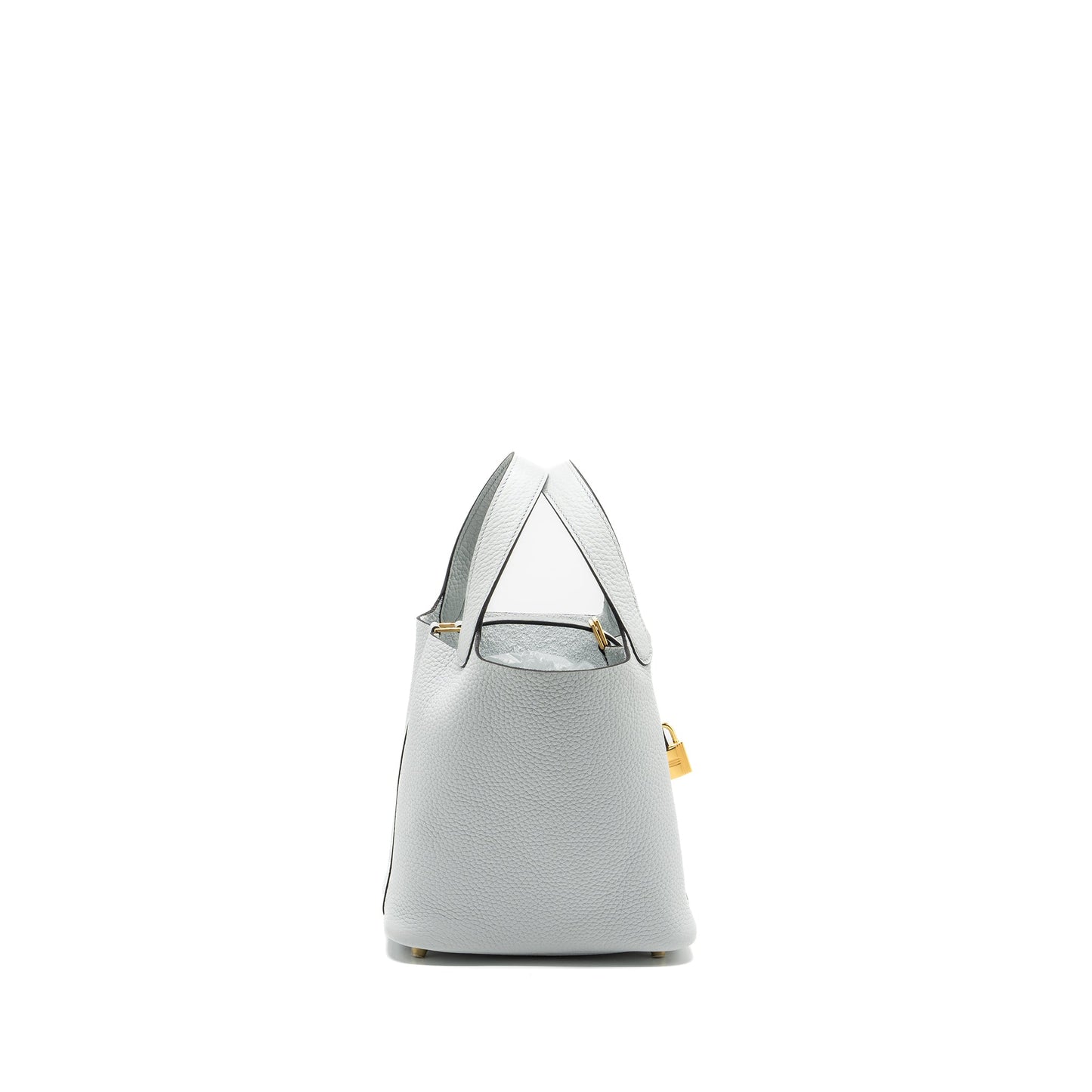 Hermes Picotin 18 Lock Bag Clemence Blue Pale GHW Stamp Y