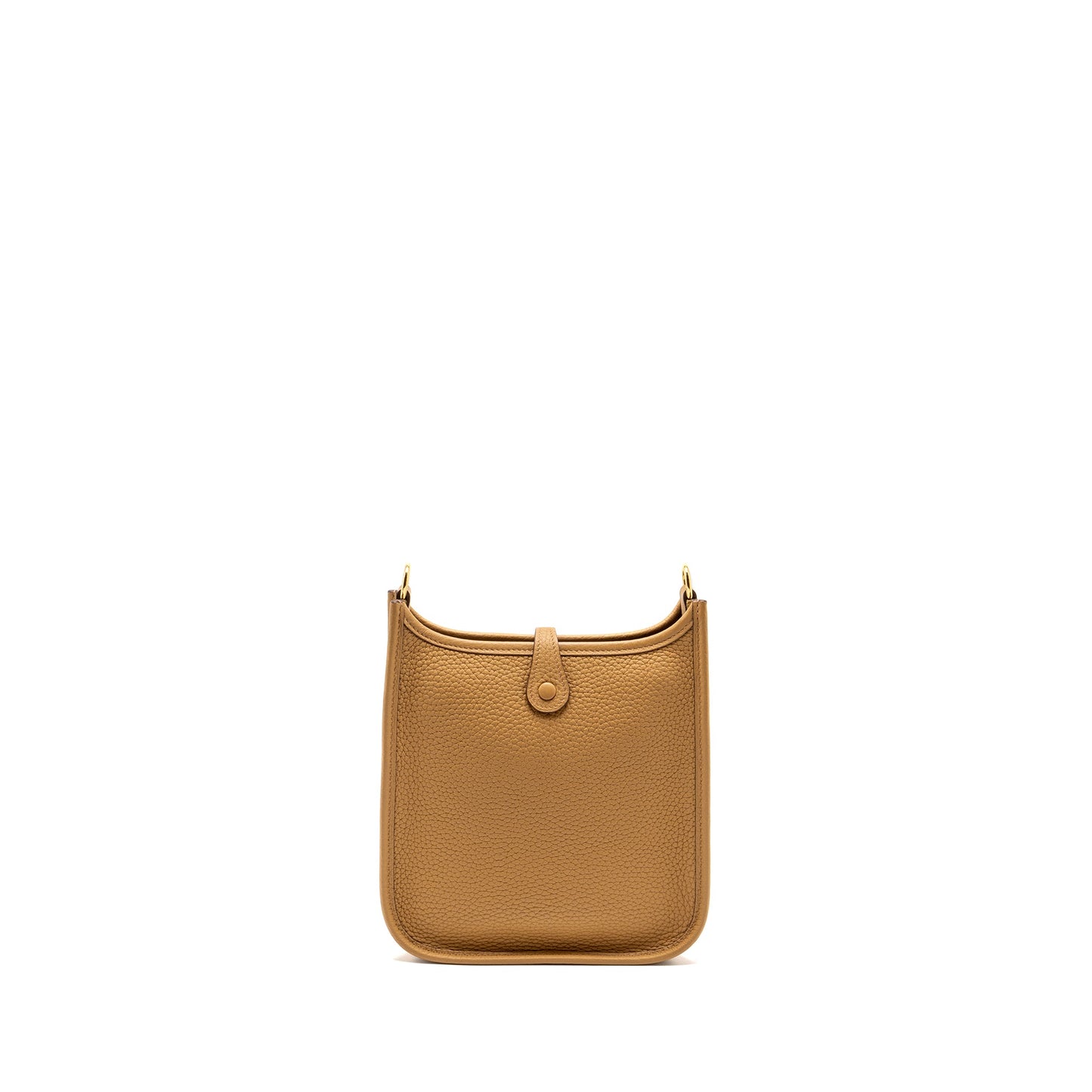 Hermes Mini Evelyne Clemence Biscuit/Camel GHW Stamp Z