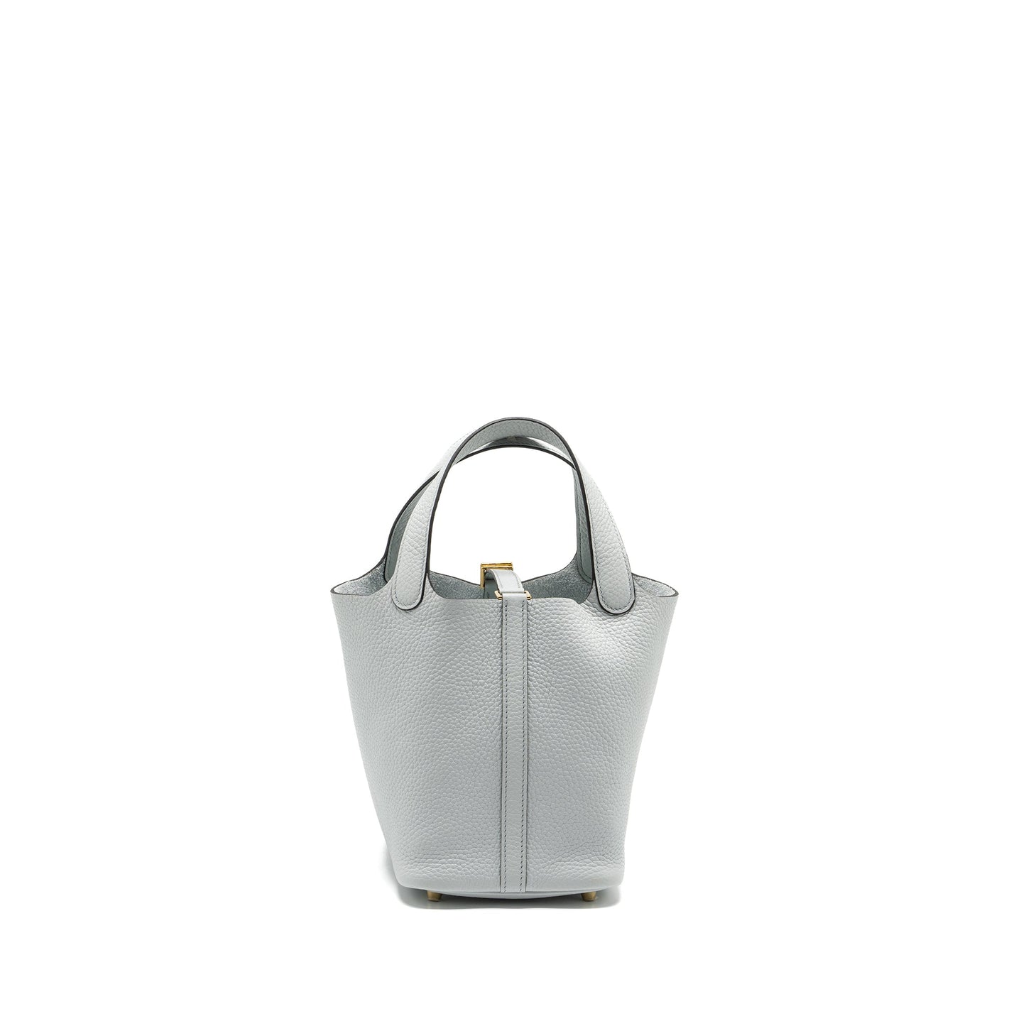 Hermes Picotin 18 Lock Bag Clemence Blue Pale GHW Stamp Y