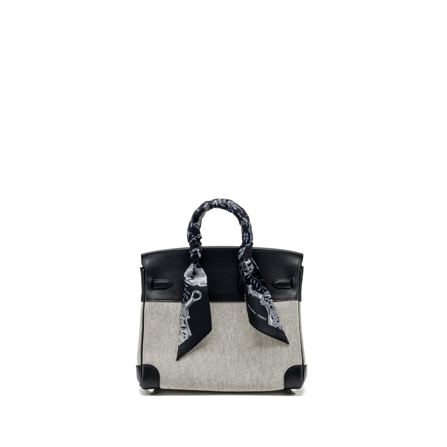 Hermes Birkin 25 Toile Swift/Canvas Black SHW Stamp B