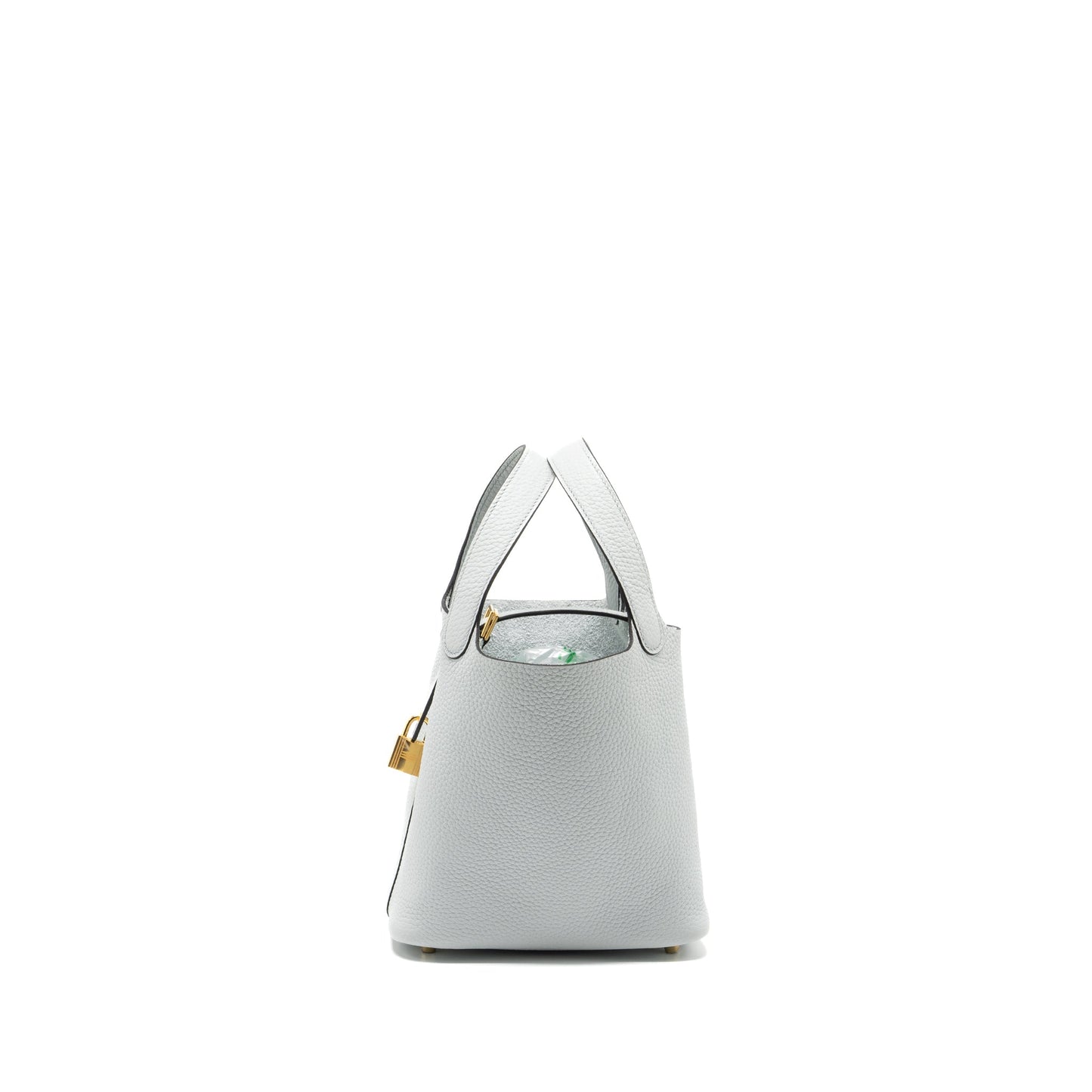 Hermes Picotin 18 Lock Bag Clemence Blue Pale GHW Stamp Y