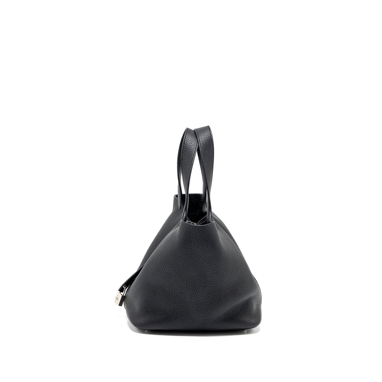Hermes Picotin 22 Lock Bag Clemence Black SHW Stamp D