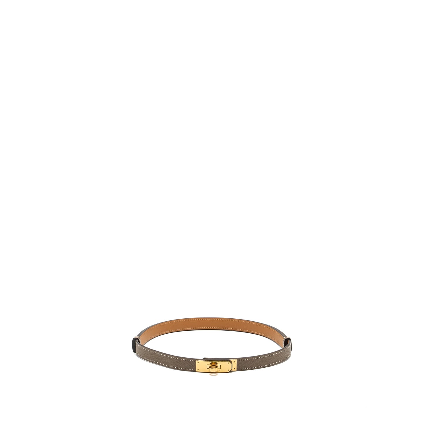 Hermes Classic kelly belt epsom etoupe GHW stamp B
