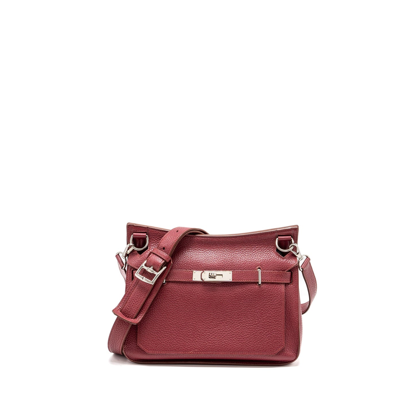 Hermes jypsiere 28 Clemence rouge grenat SHW Stamp square P