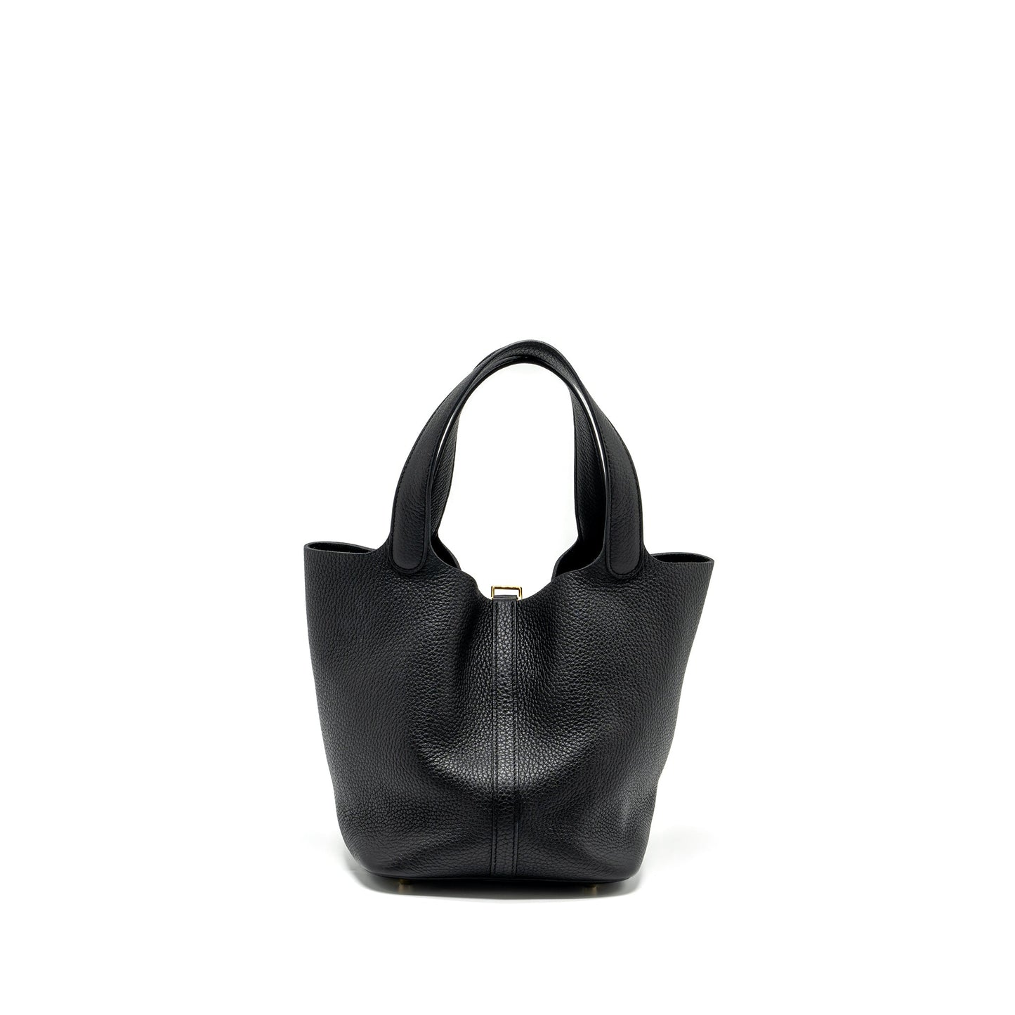 Hermes Picotin 22 Lock Bag clemence black GHW stamp U