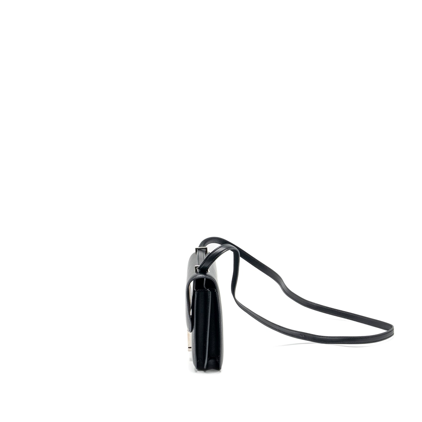 Hermes mini constance Allegro black / white SHW stamp Y