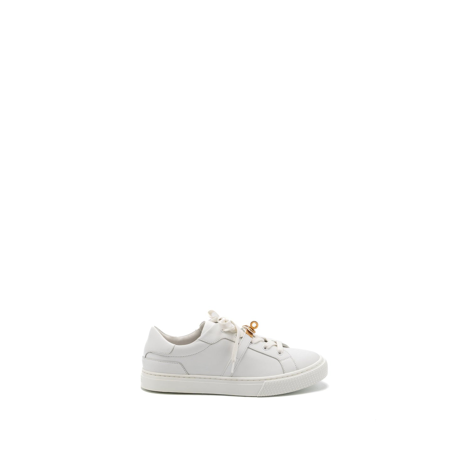 Hermes Size 38.5 Day Sneakers White RGHW
