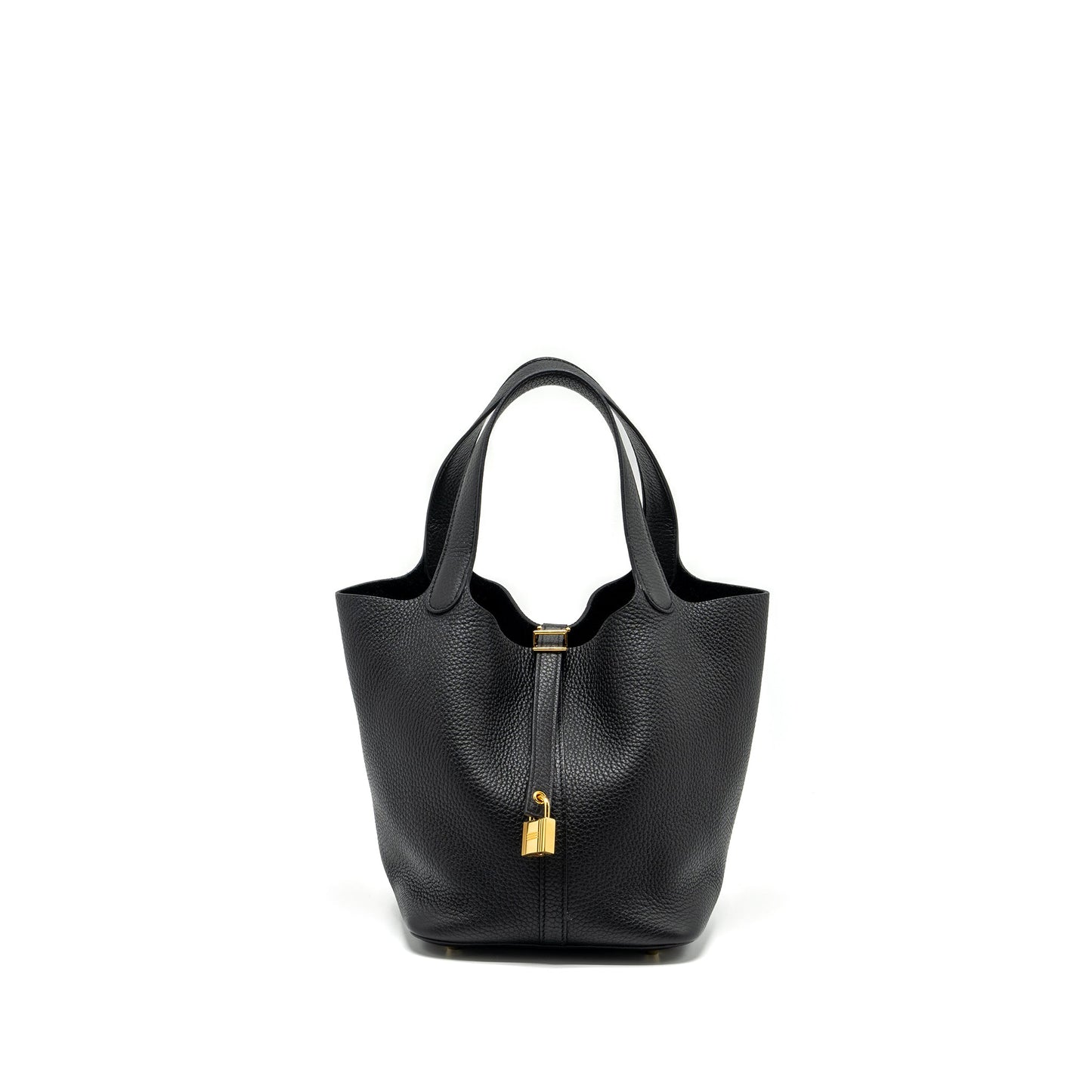 Hermes Picotin 22 Lock Bag clemence black GHW stamp U
