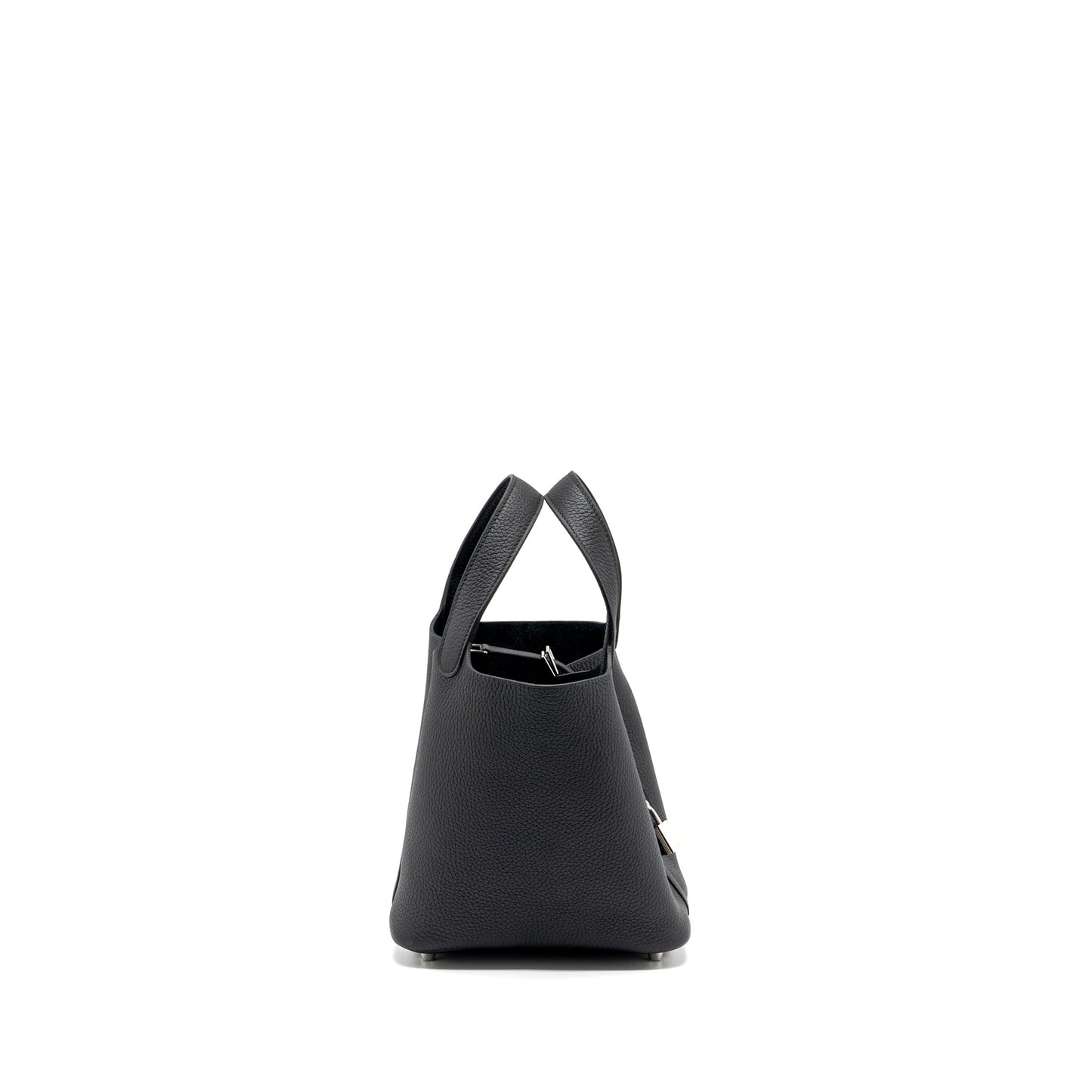 Hermes Picotin 18 Lock Bag Clemence Black SHW STamp Y