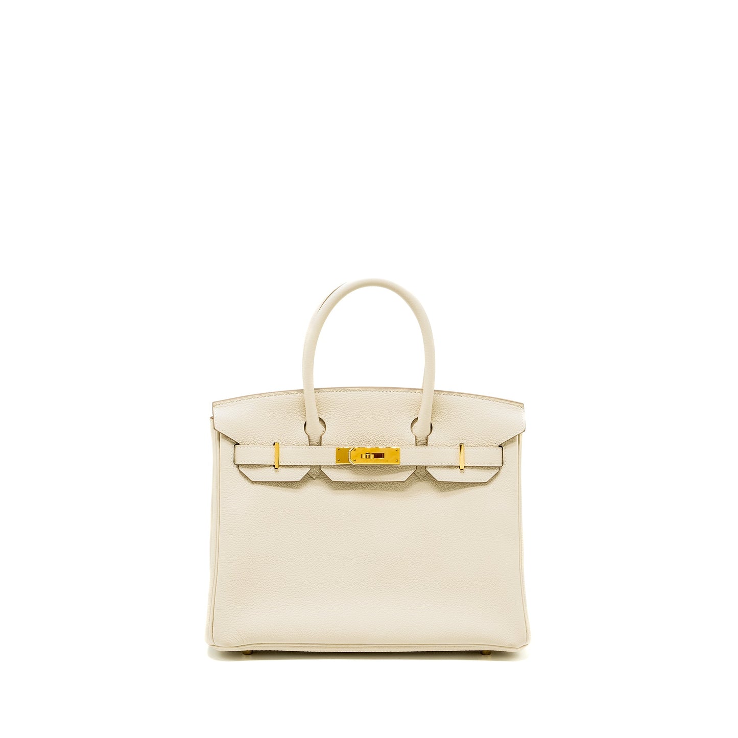 Hermes Birkin 30 Togo Craie GHW Stamp X