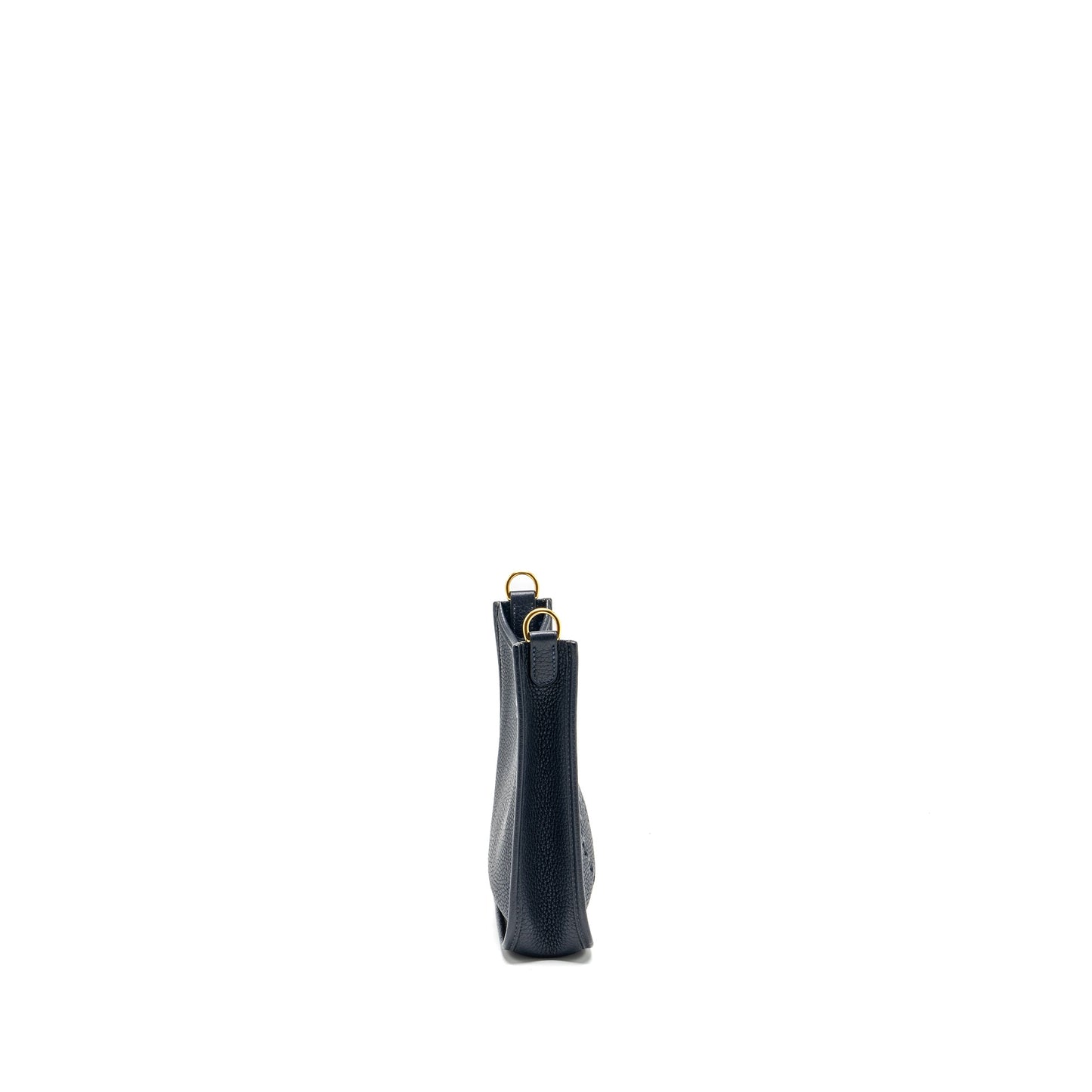 Hermes mini evelyn clemence blue nuit GHW stamp Y