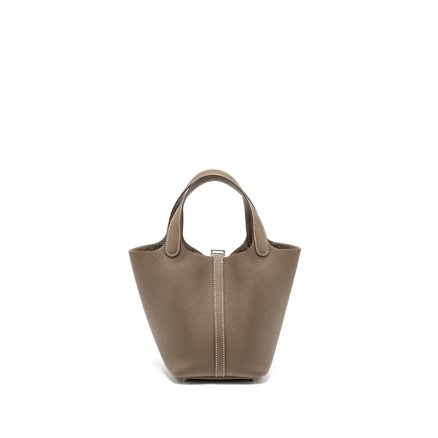 Hermes picotin 18 lock bag clemence etoupe SHW stamp Z